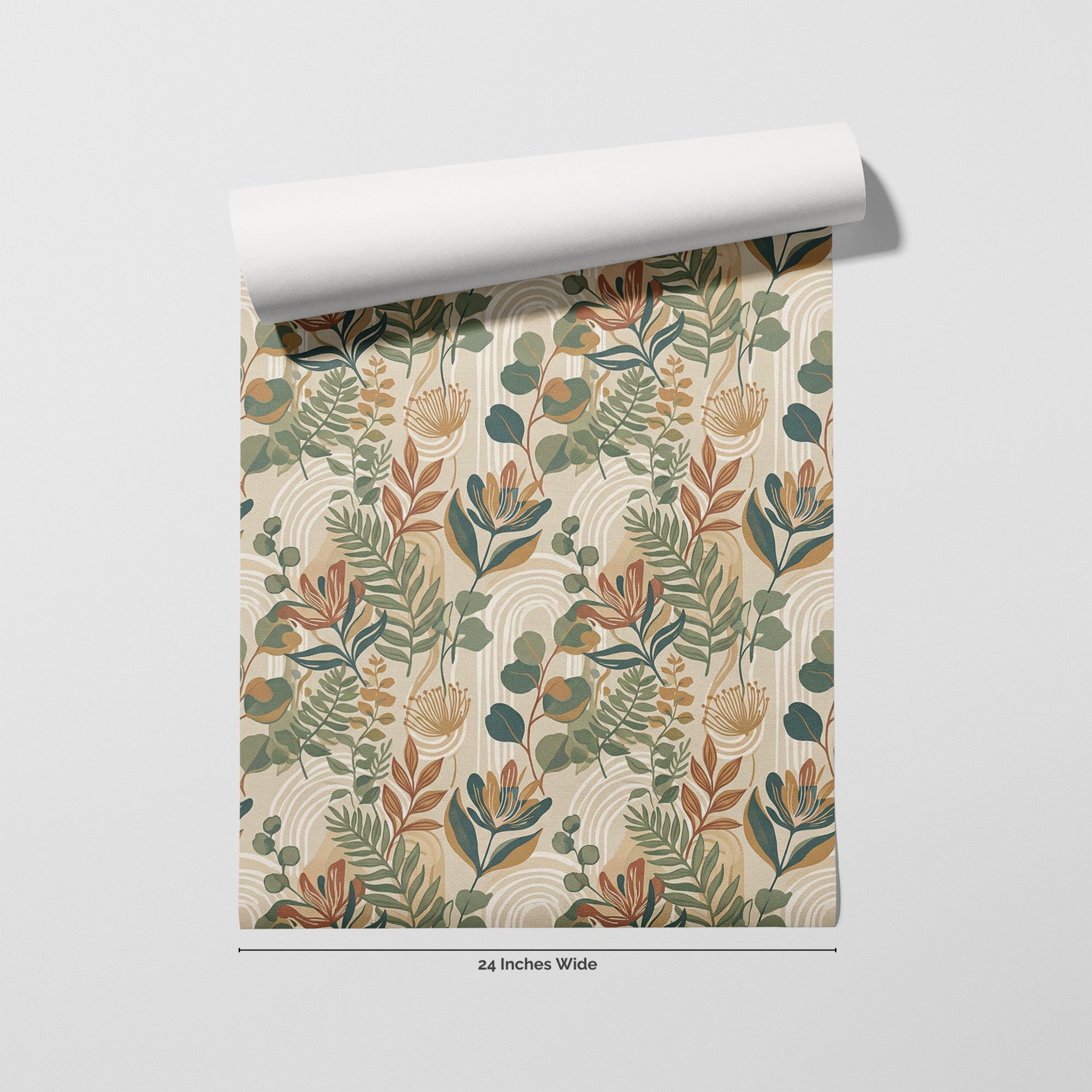 Sage Sprig wallpaper roll, 24 inches wide