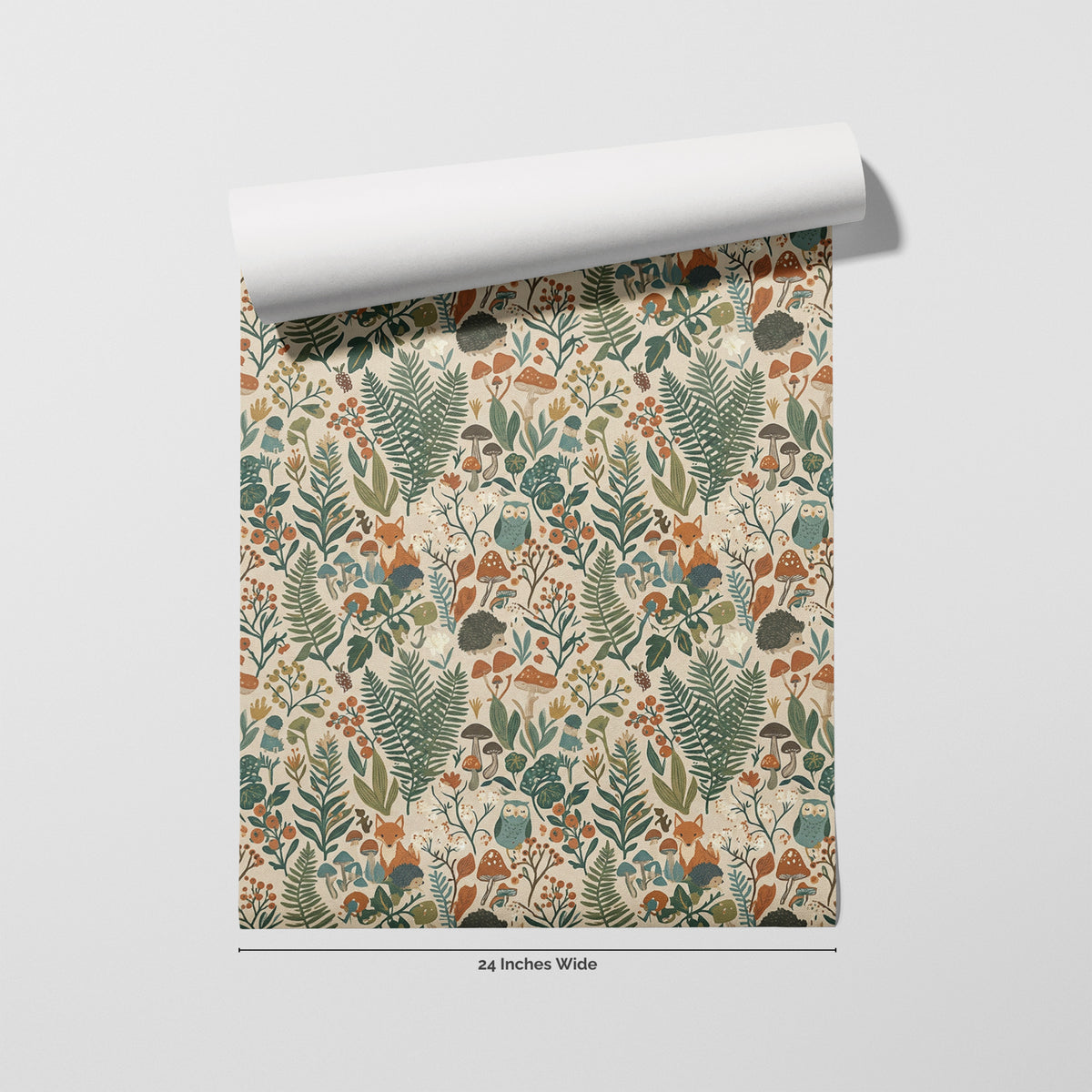 Owl Hollow wallpaper roll, 24 inches wide