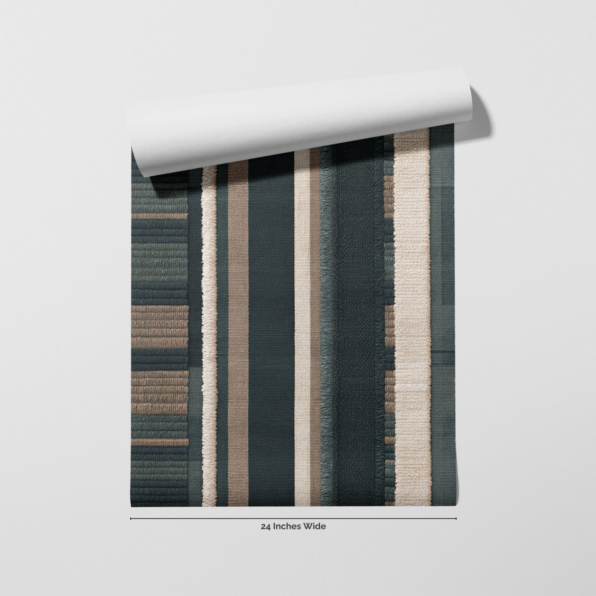 Spruce Weave wallpaper roll, 24 inches wide