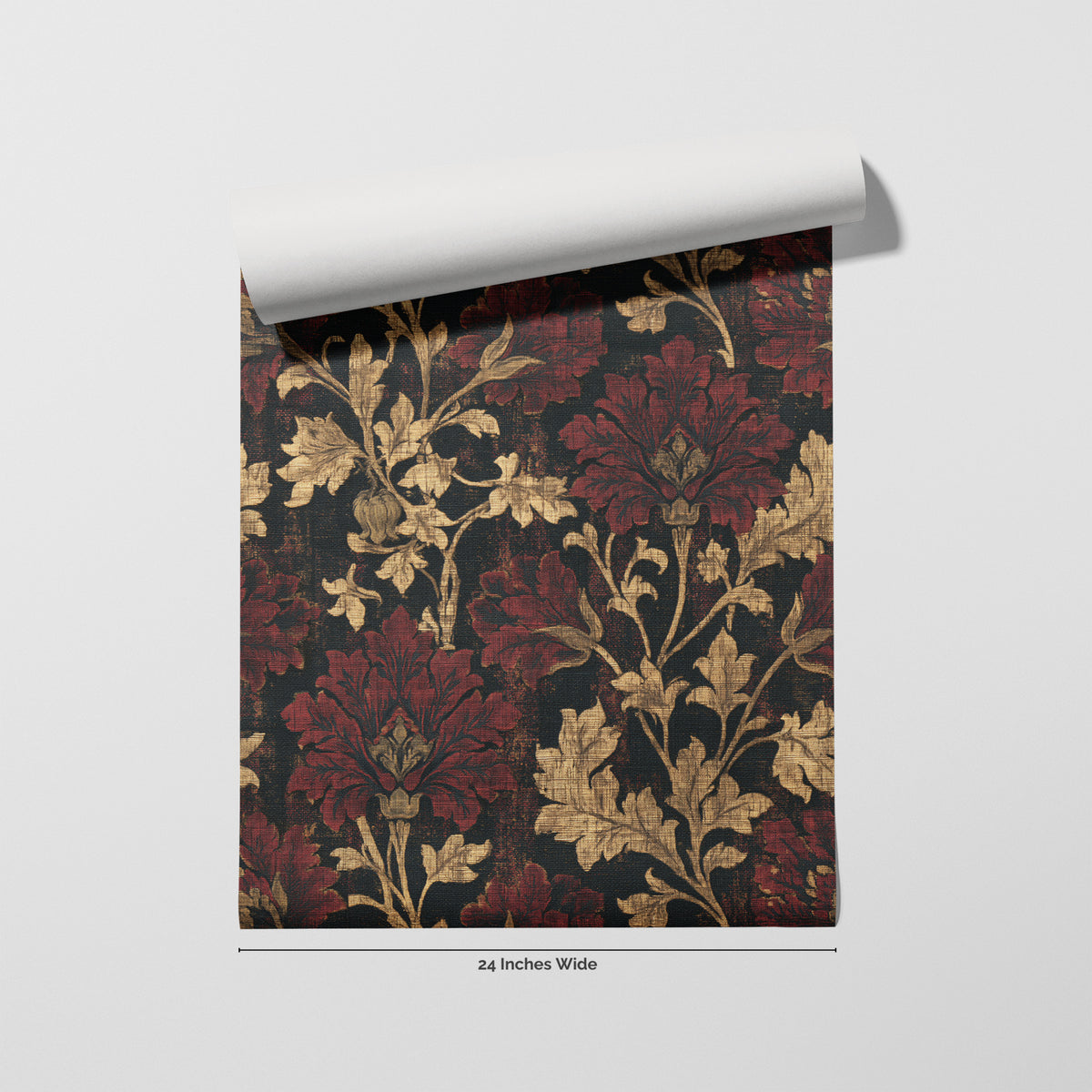 Garnet Vestry wallpaper roll, 24 inches wide