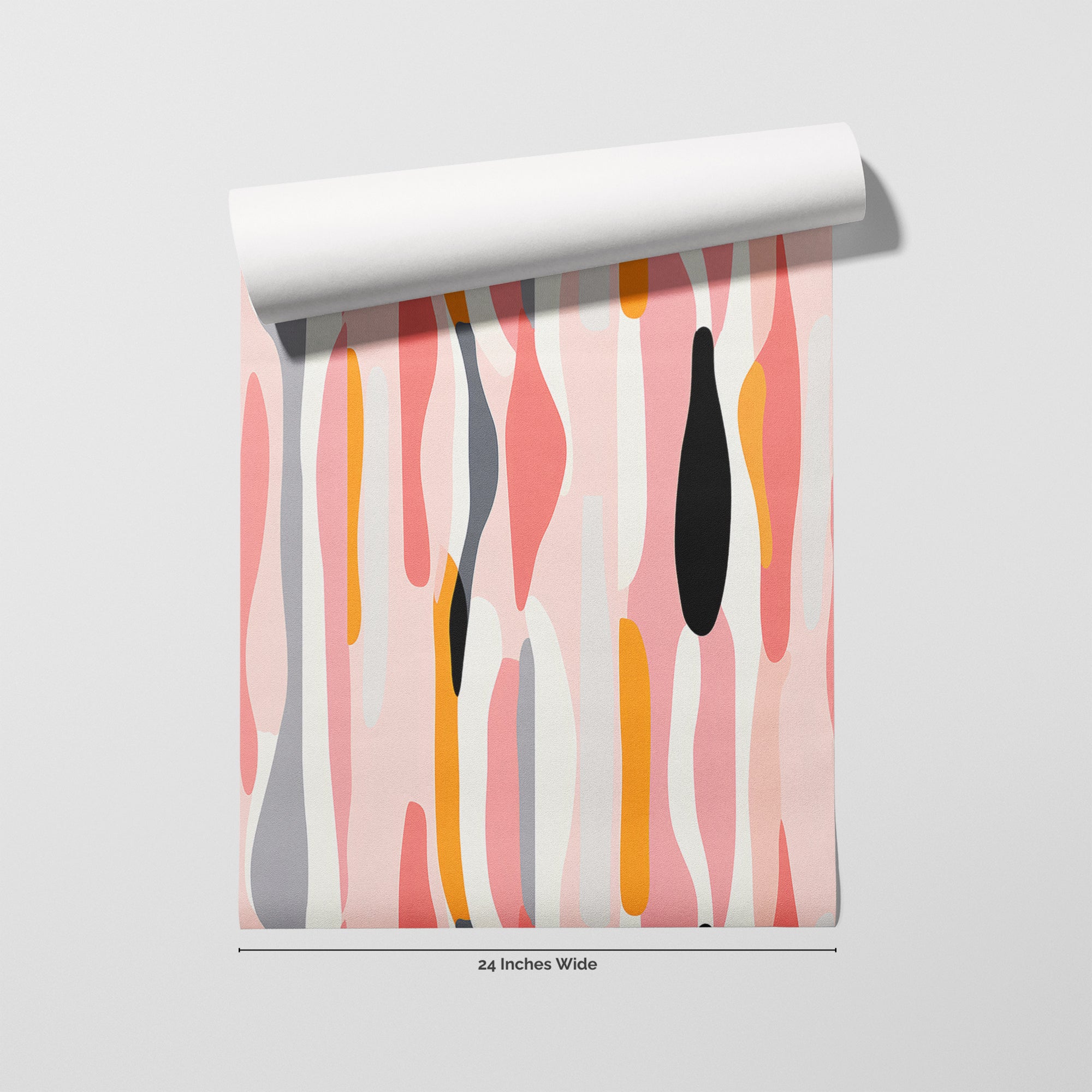Malibu Stripe wallpaper roll, 24 inches wide