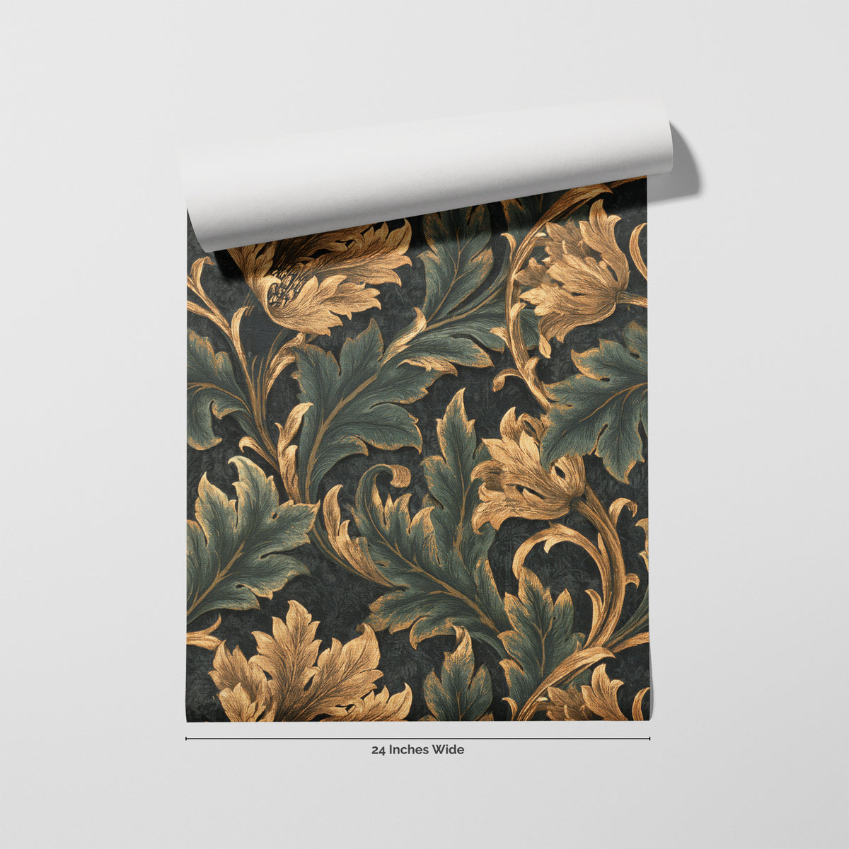 Verdant Choir wallpaper roll, 24 inches wide