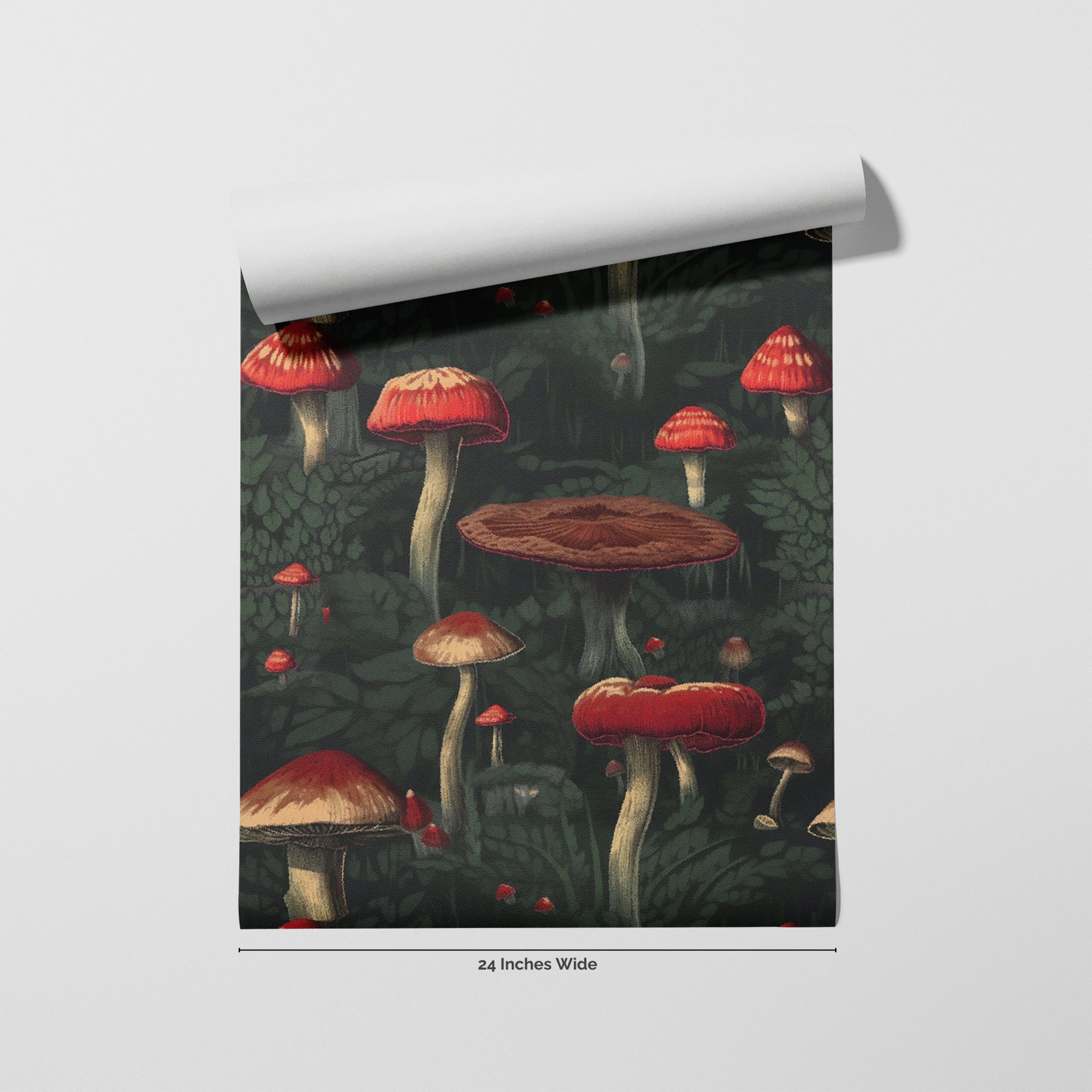Crimson Cap wallpaper roll, 24 inches wide