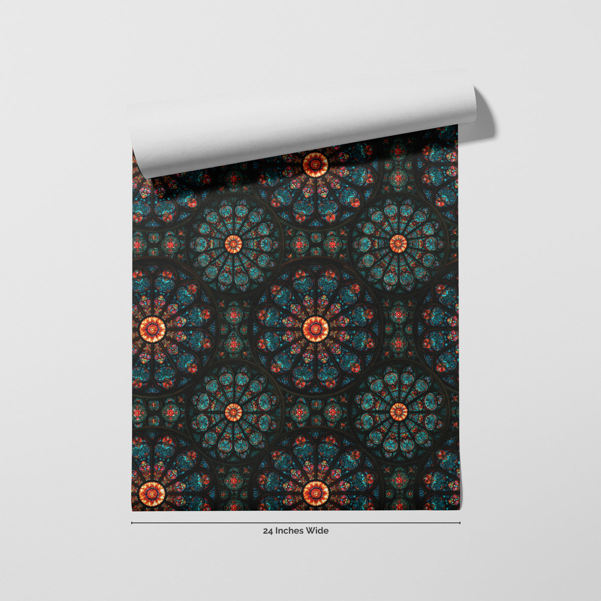 Vesper Rosette wallpaper roll, 24 inches wide