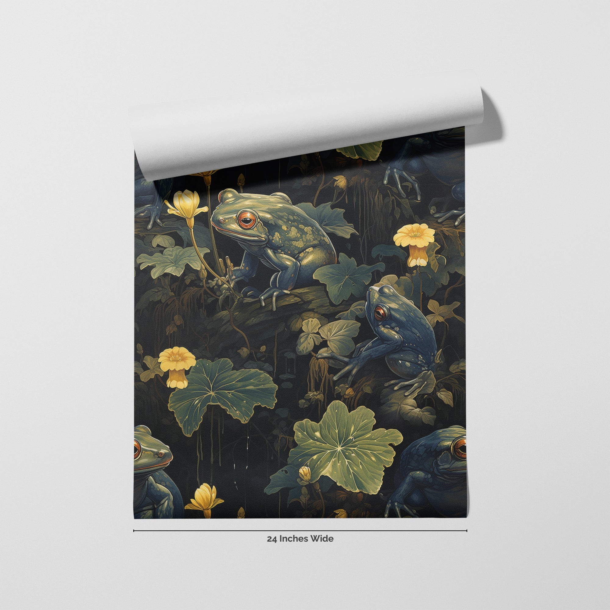 Pond Life wallpaper roll, 24 inches wide