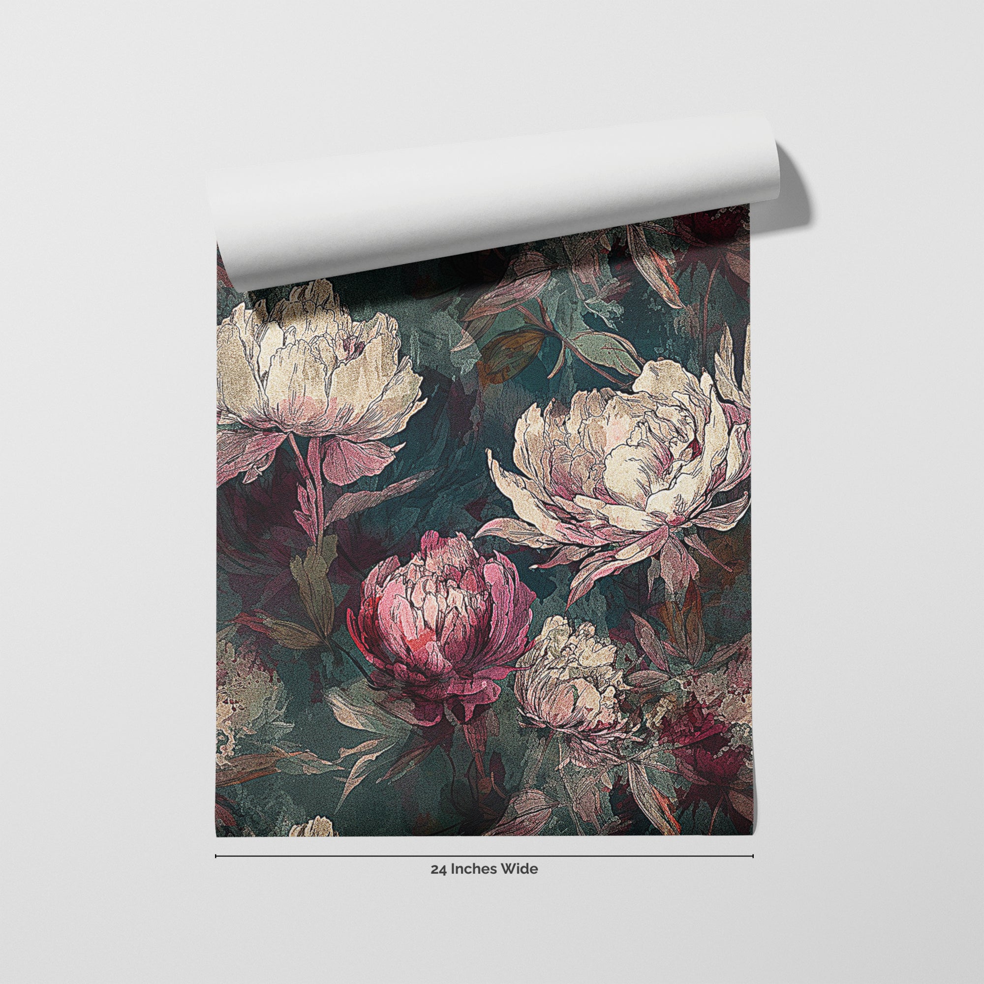 Gothic Romance wallpaper roll, 24 inches wide