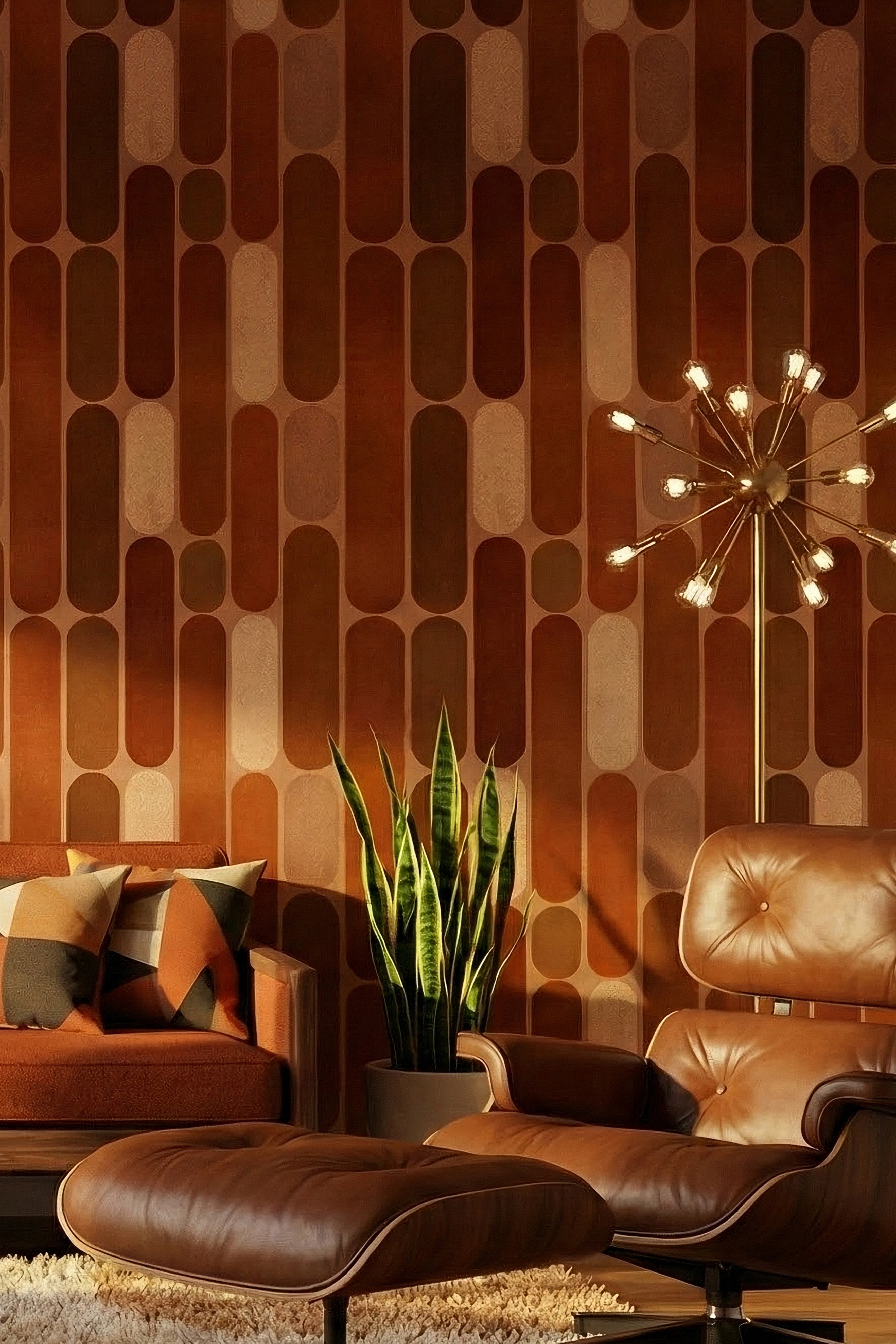 Terra Mod wallpaper shown in a reading corner