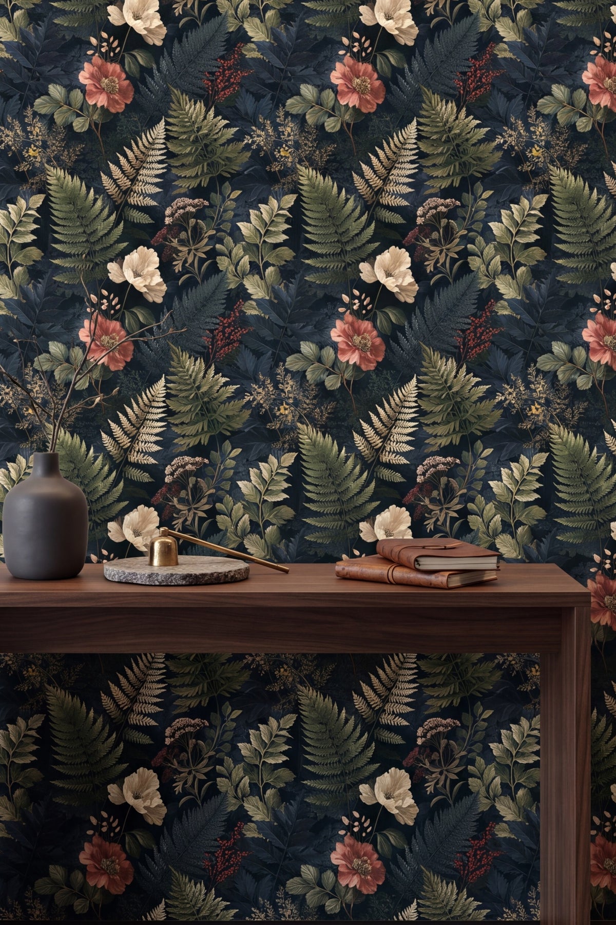 Wild Conservatory wallpaper shown in an accent wall