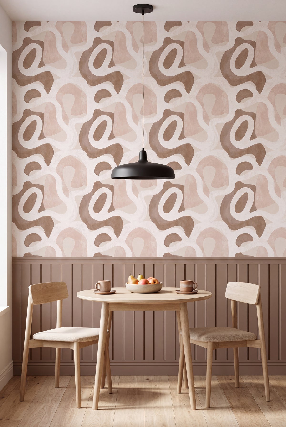 Clay Terrain wallpaper shown in a kitchen