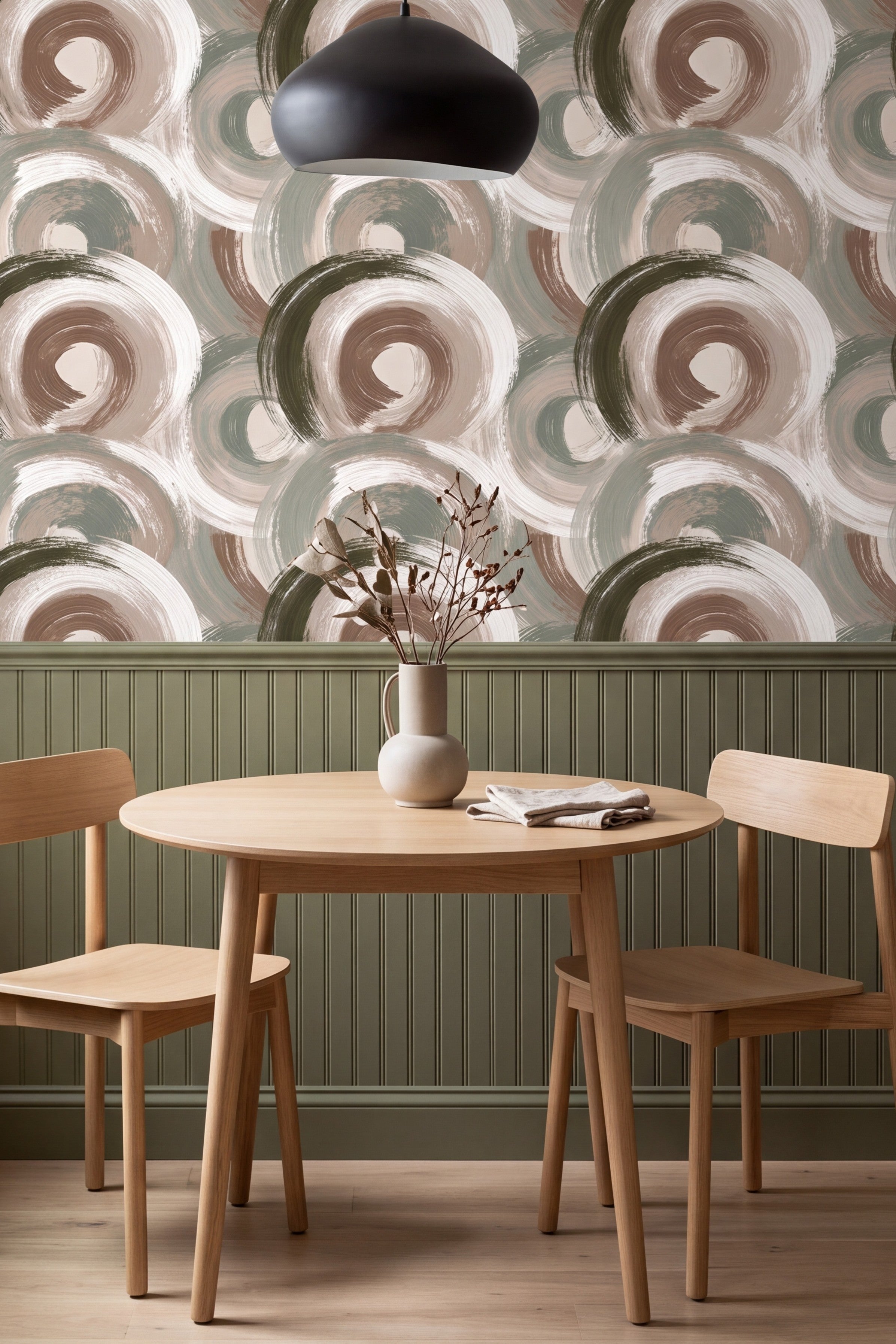 Russet Halo wallpaper shown in a kitchen