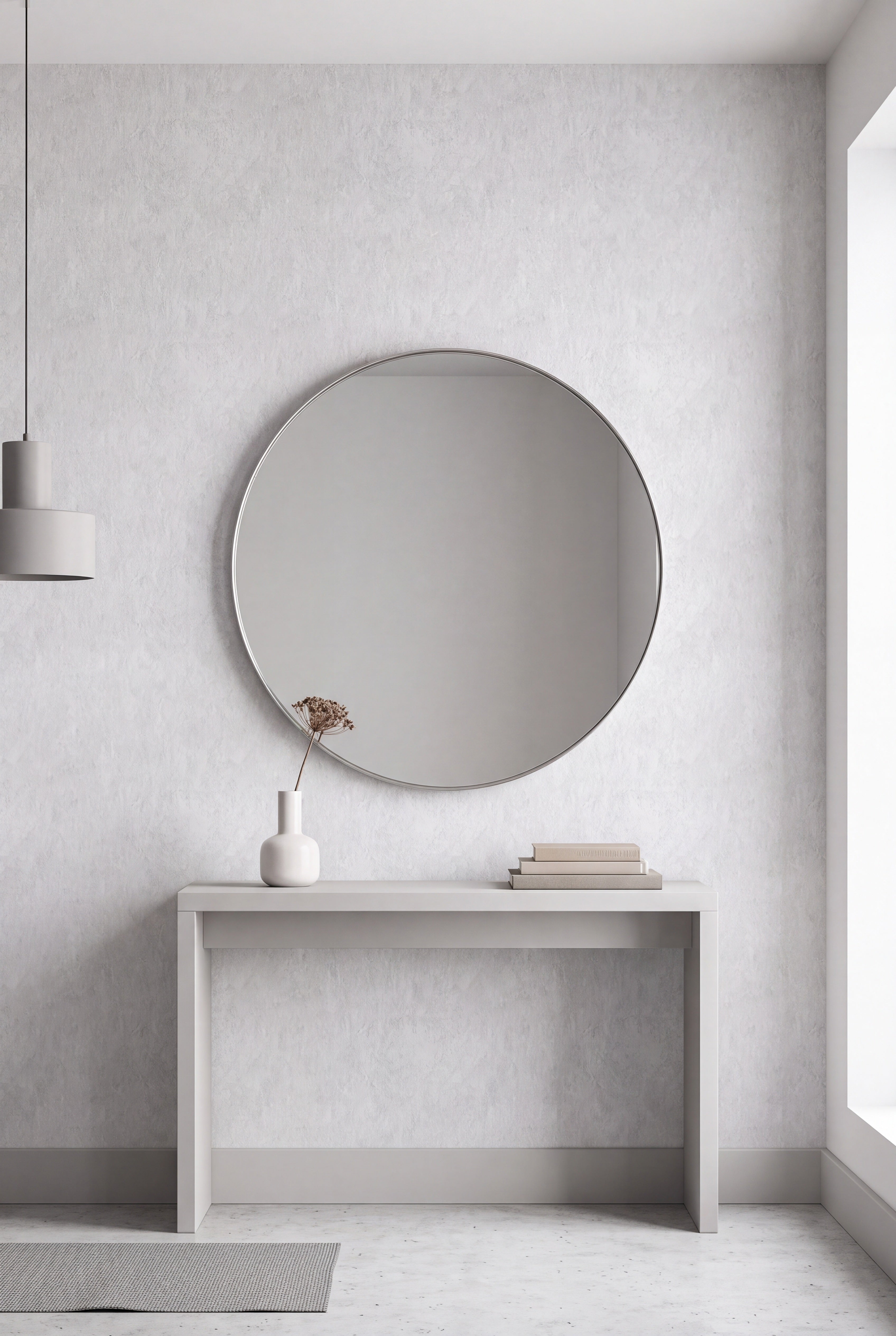 Morning Fog wallpaper shown in an entryway