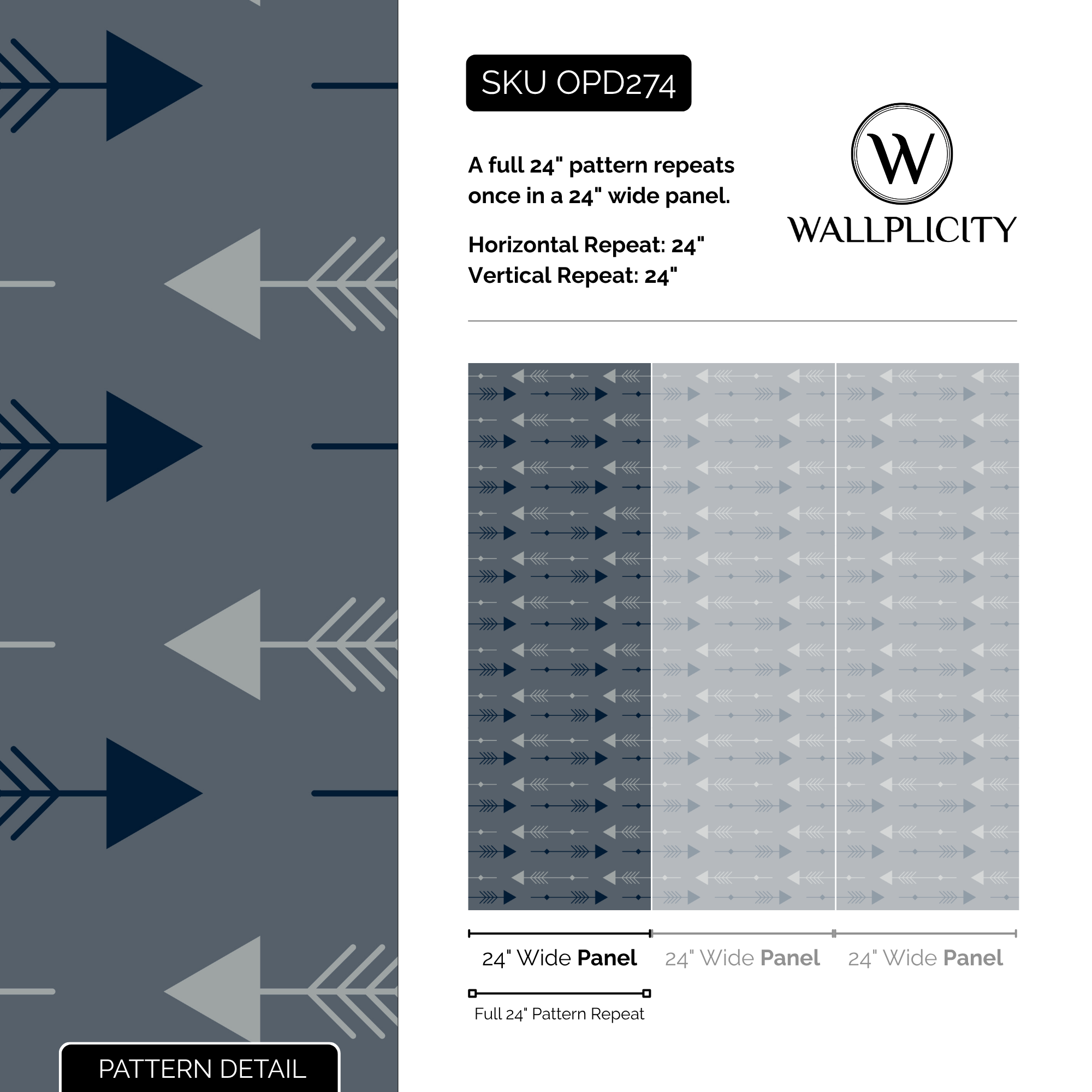 Lone Star Glam wallpaper pattern detail and repeat size