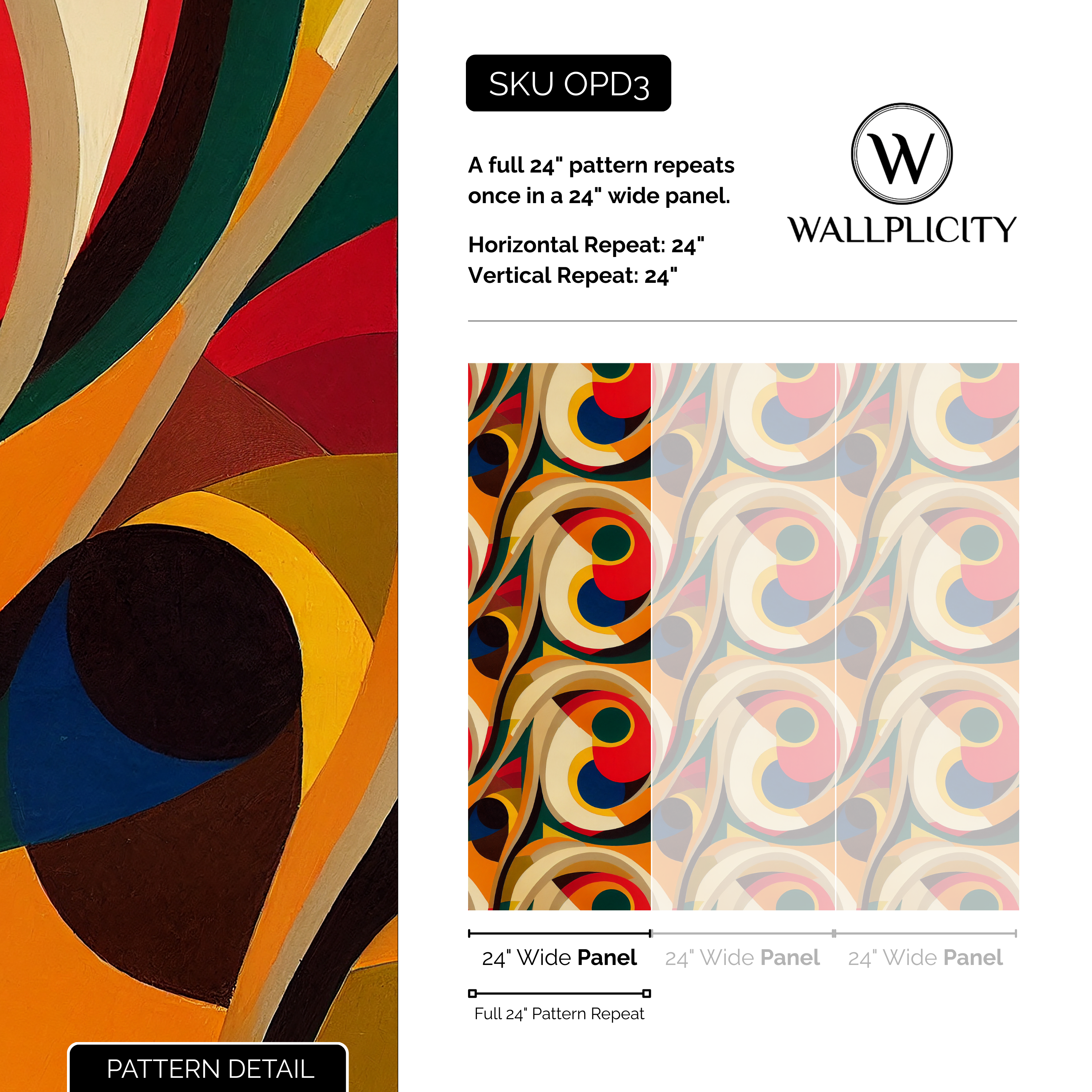 Groove Theory wallpaper pattern detail and repeat size