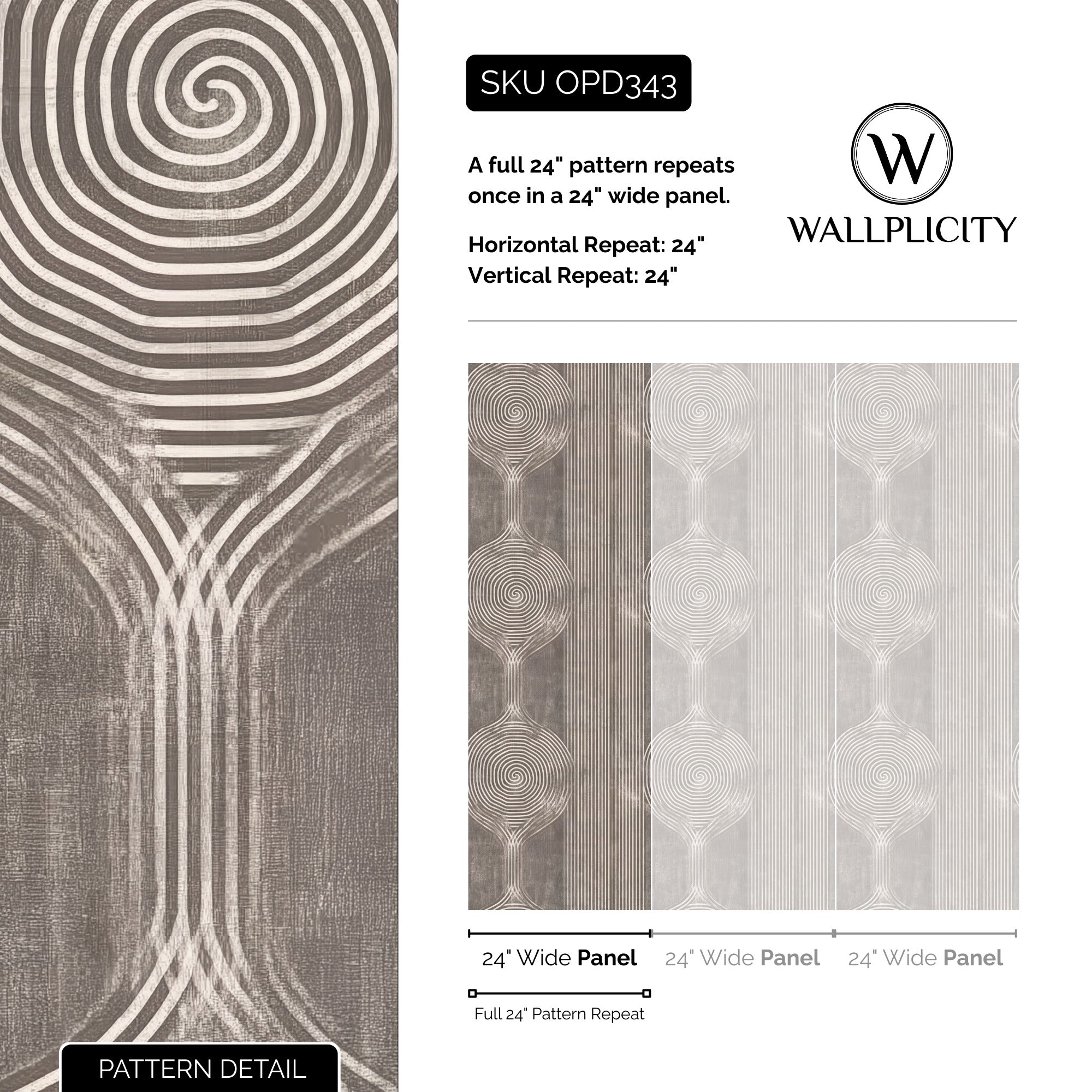 Sandstone wallpaper pattern detail and repeat size