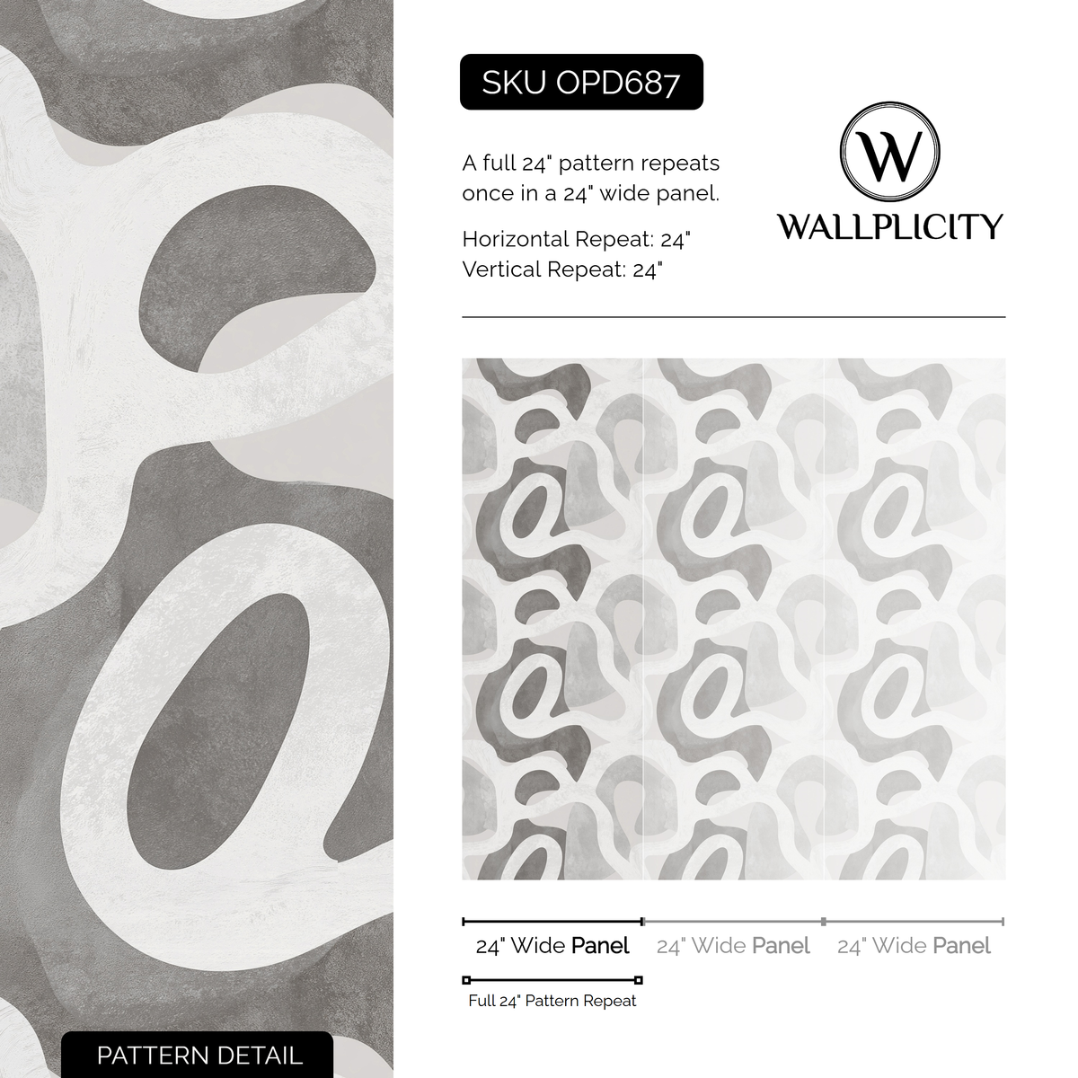 Stone Terrain wallpaper pattern detail and repeat size