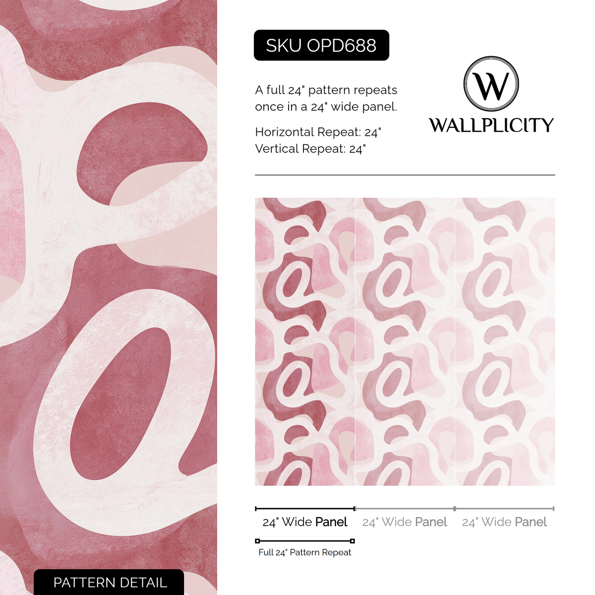 Berry Terrain wallpaper pattern detail and repeat size