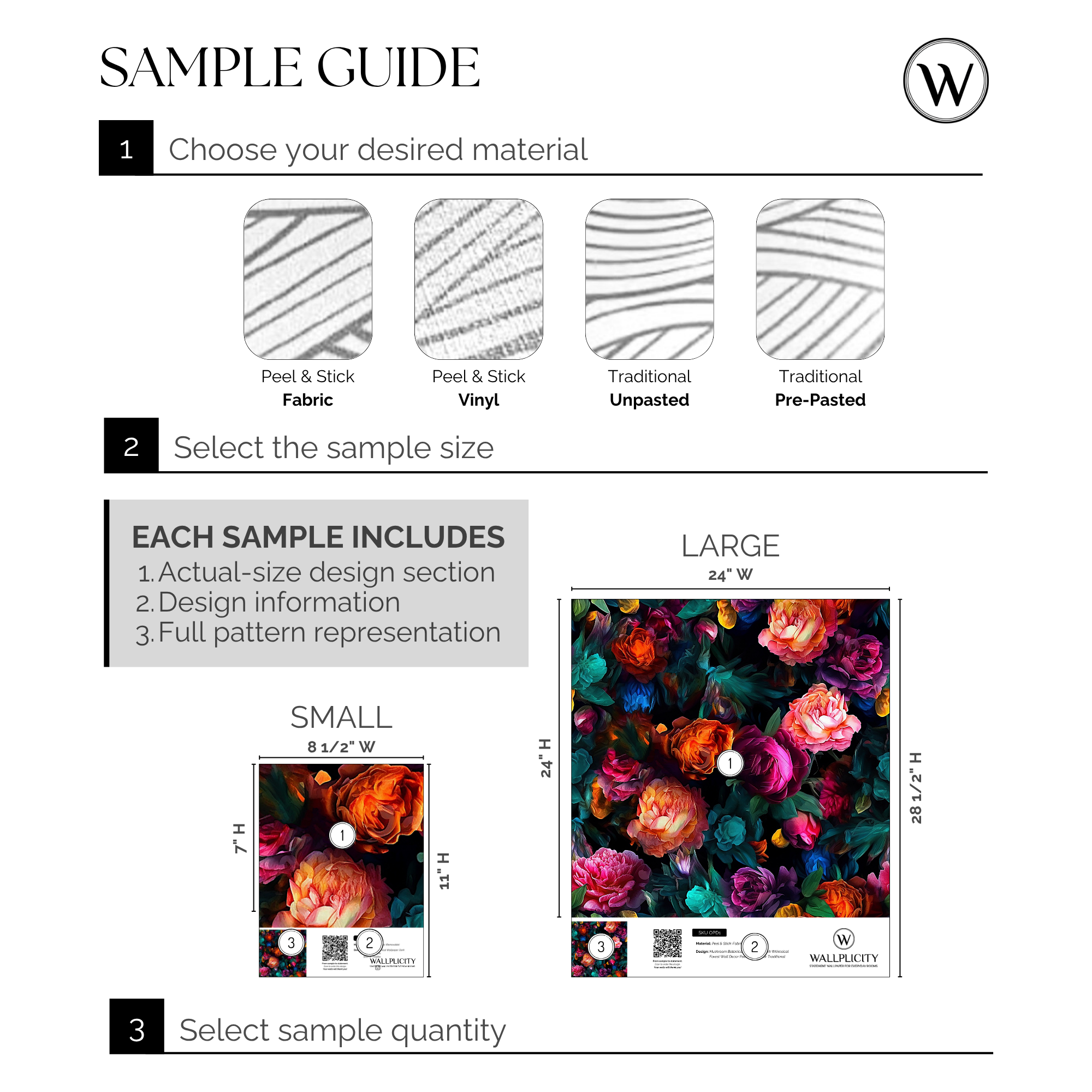 Opulence wallpaper sample guide