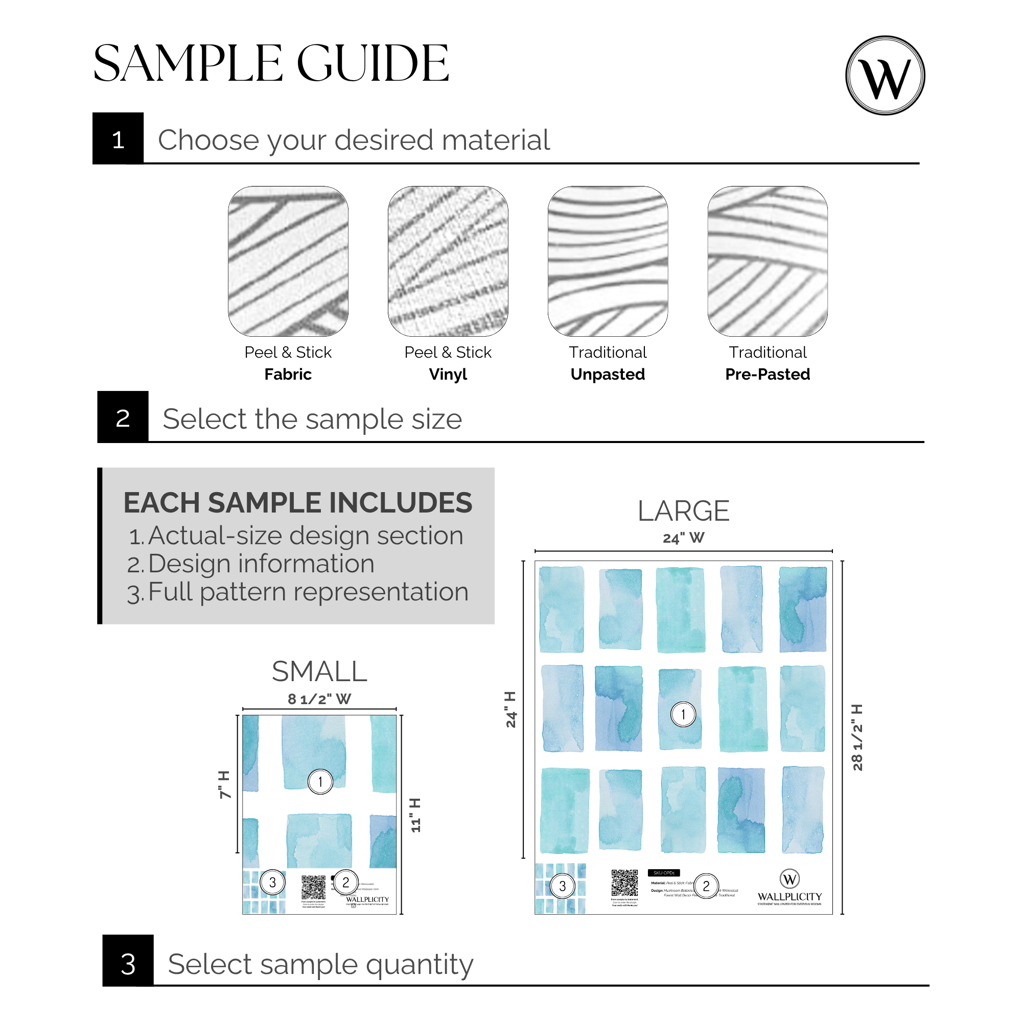Mosaic Tide wallpaper sample guide