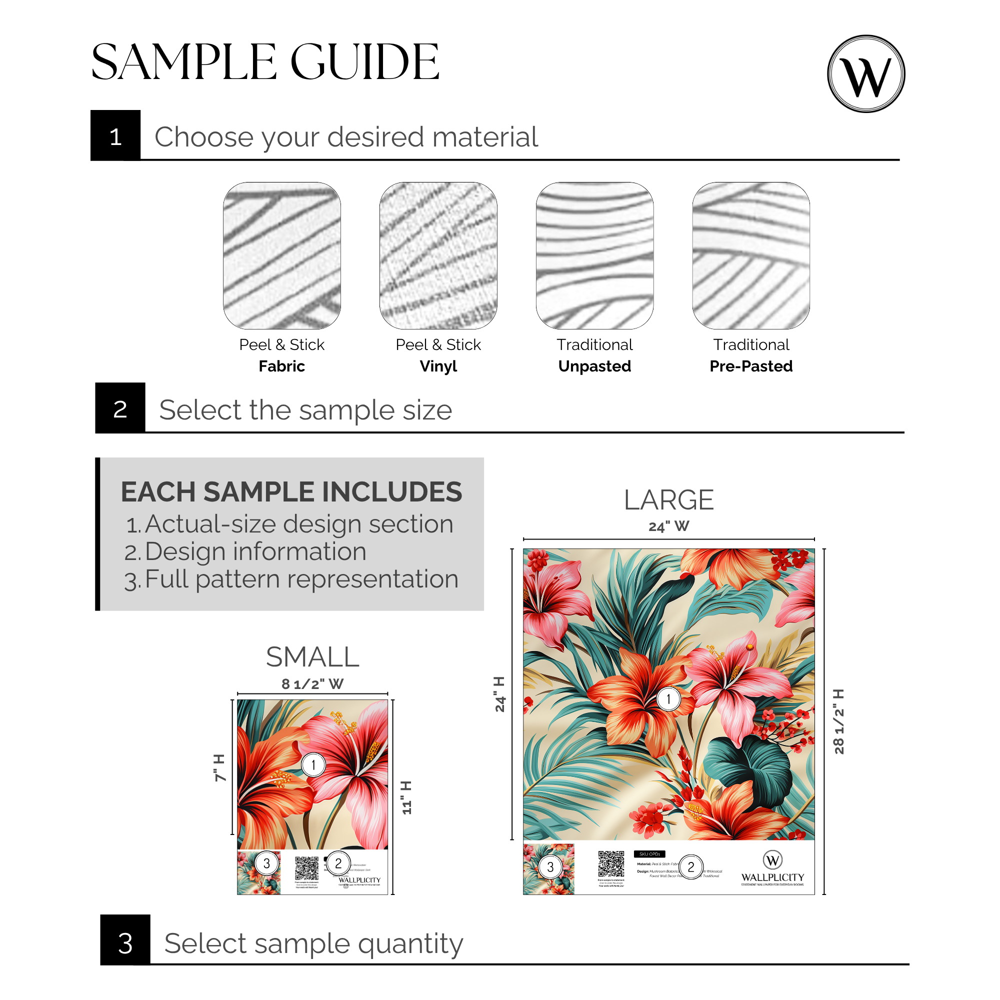 Hibiscus Holiday wallpaper sample guide