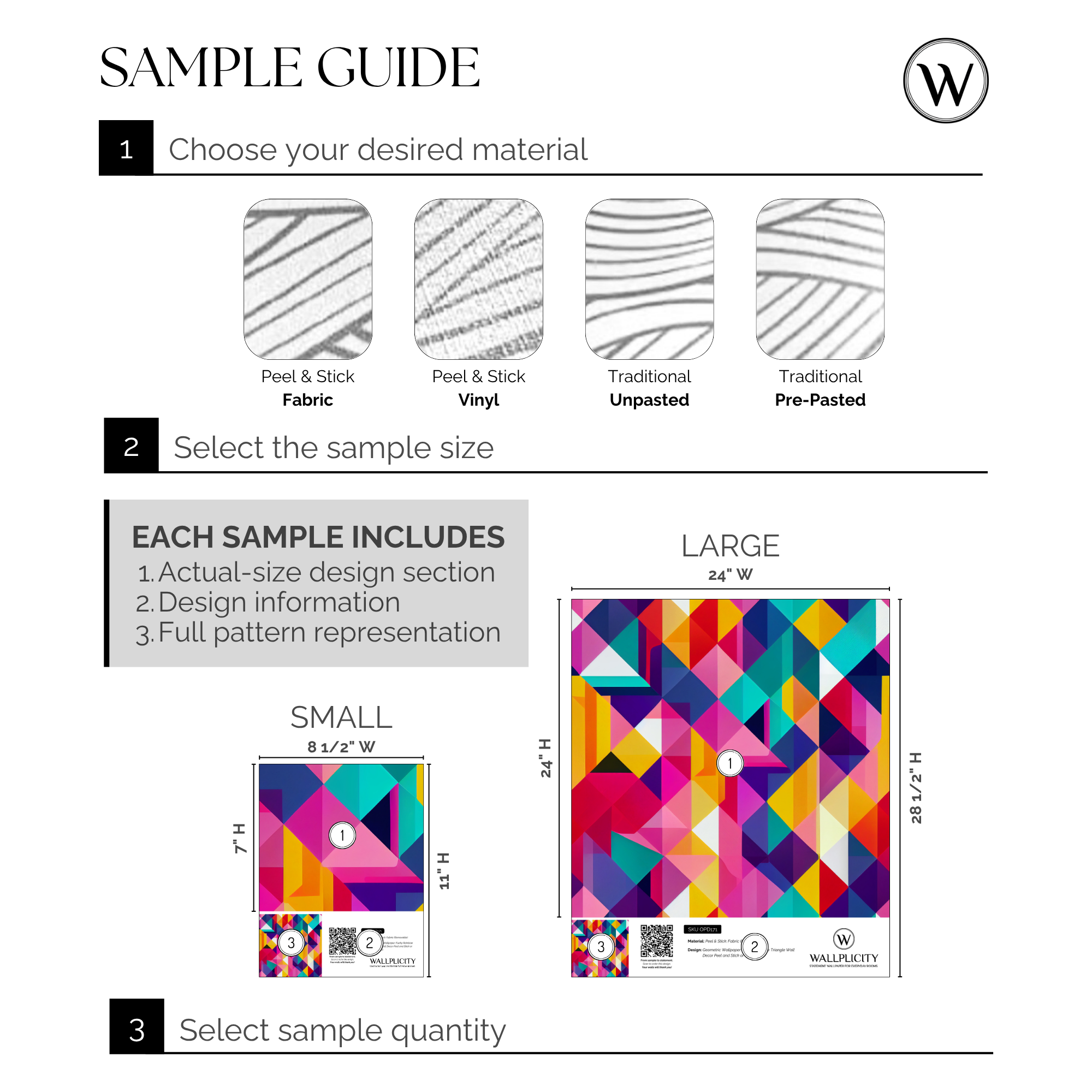 Kaleidoscope wallpaper sample guide