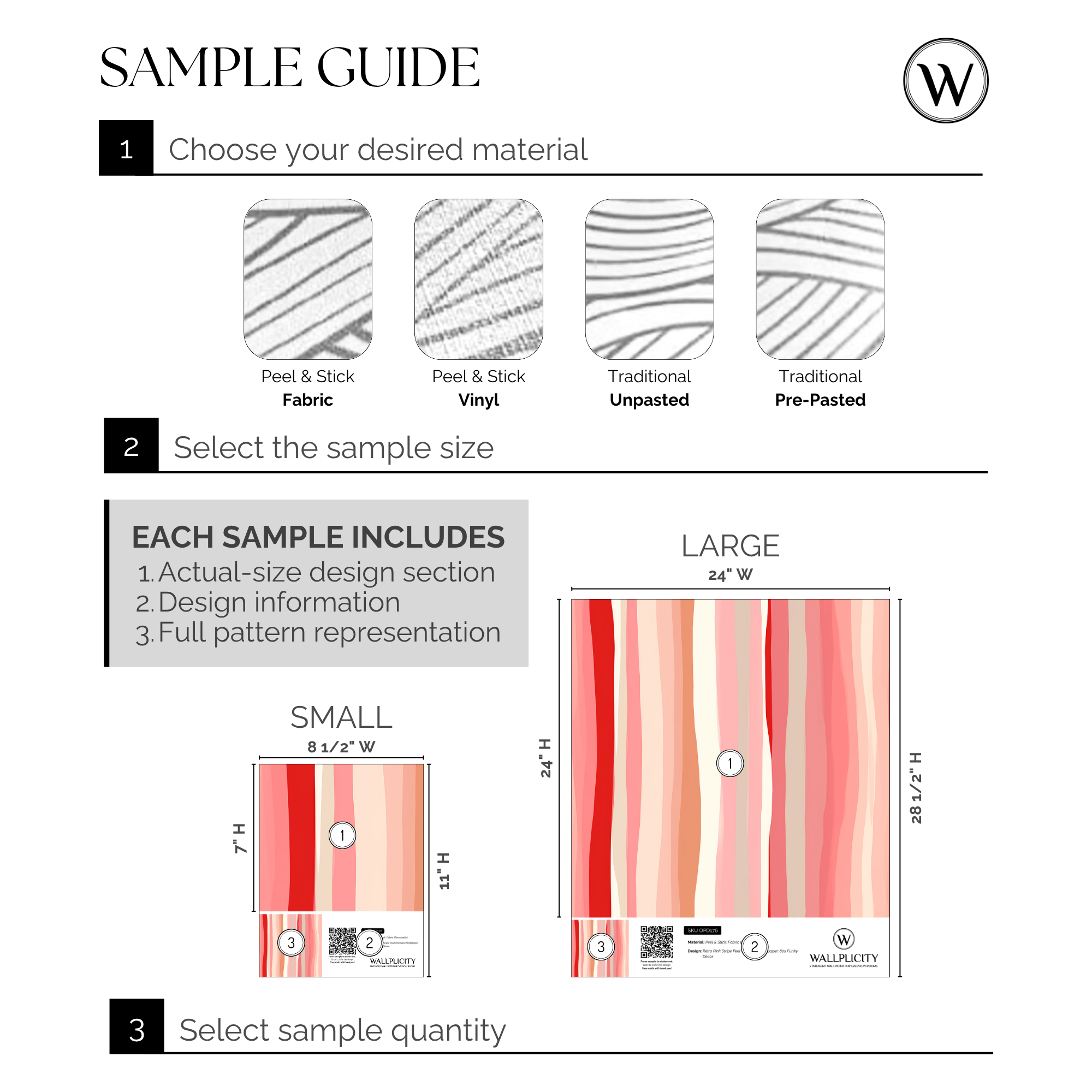 Pink Lemonade wallpaper sample guide