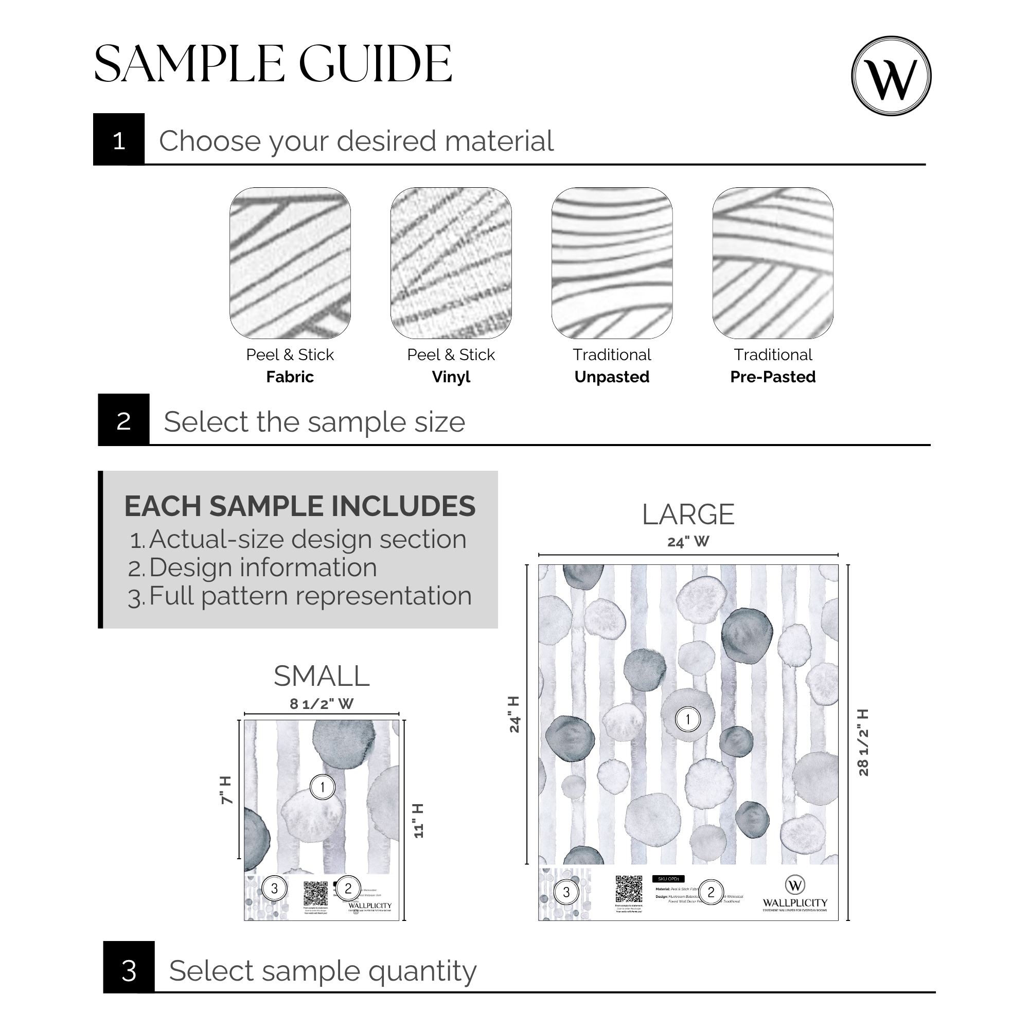 Pebble Dot wallpaper sample guide
