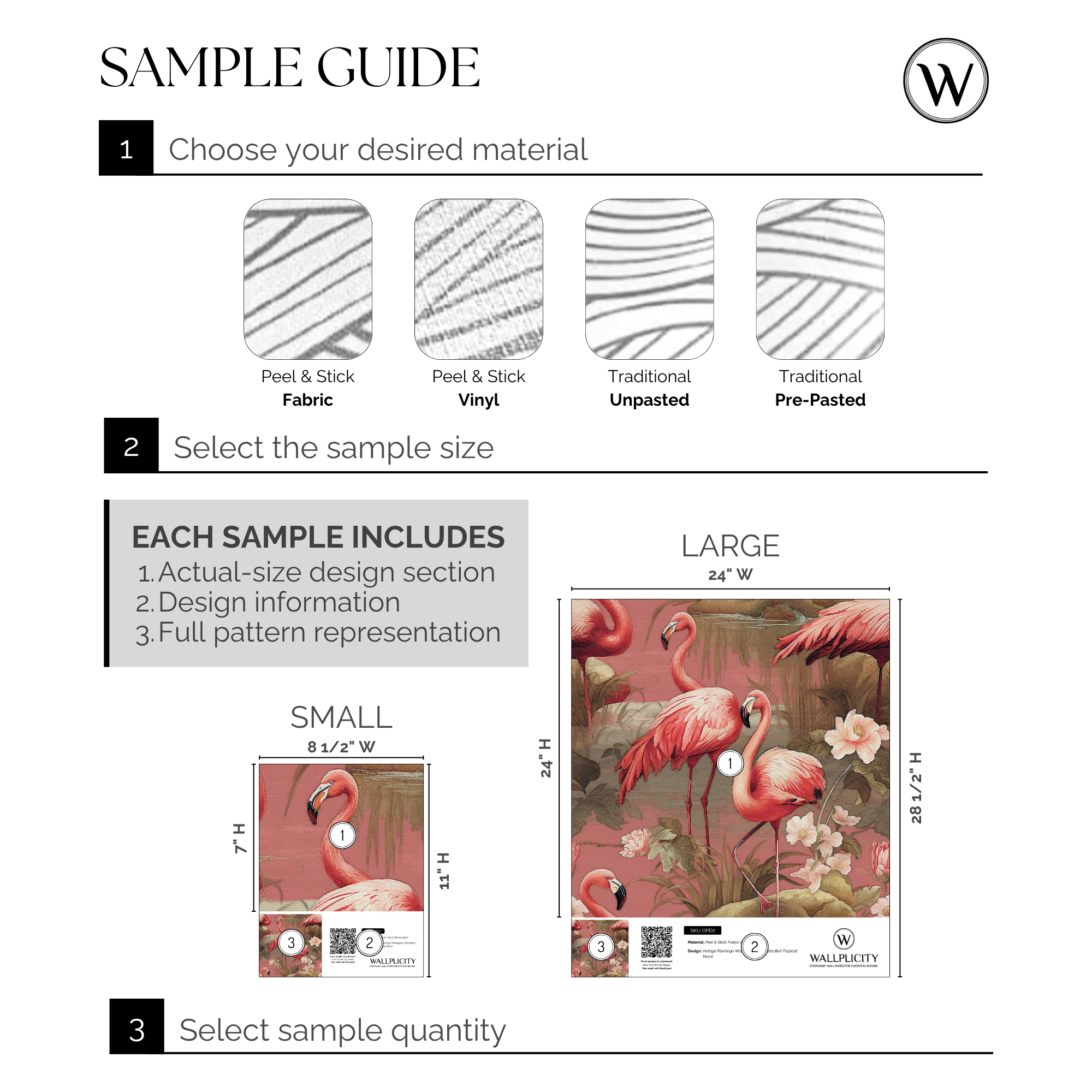 Flamingo Social wallpaper sample guide