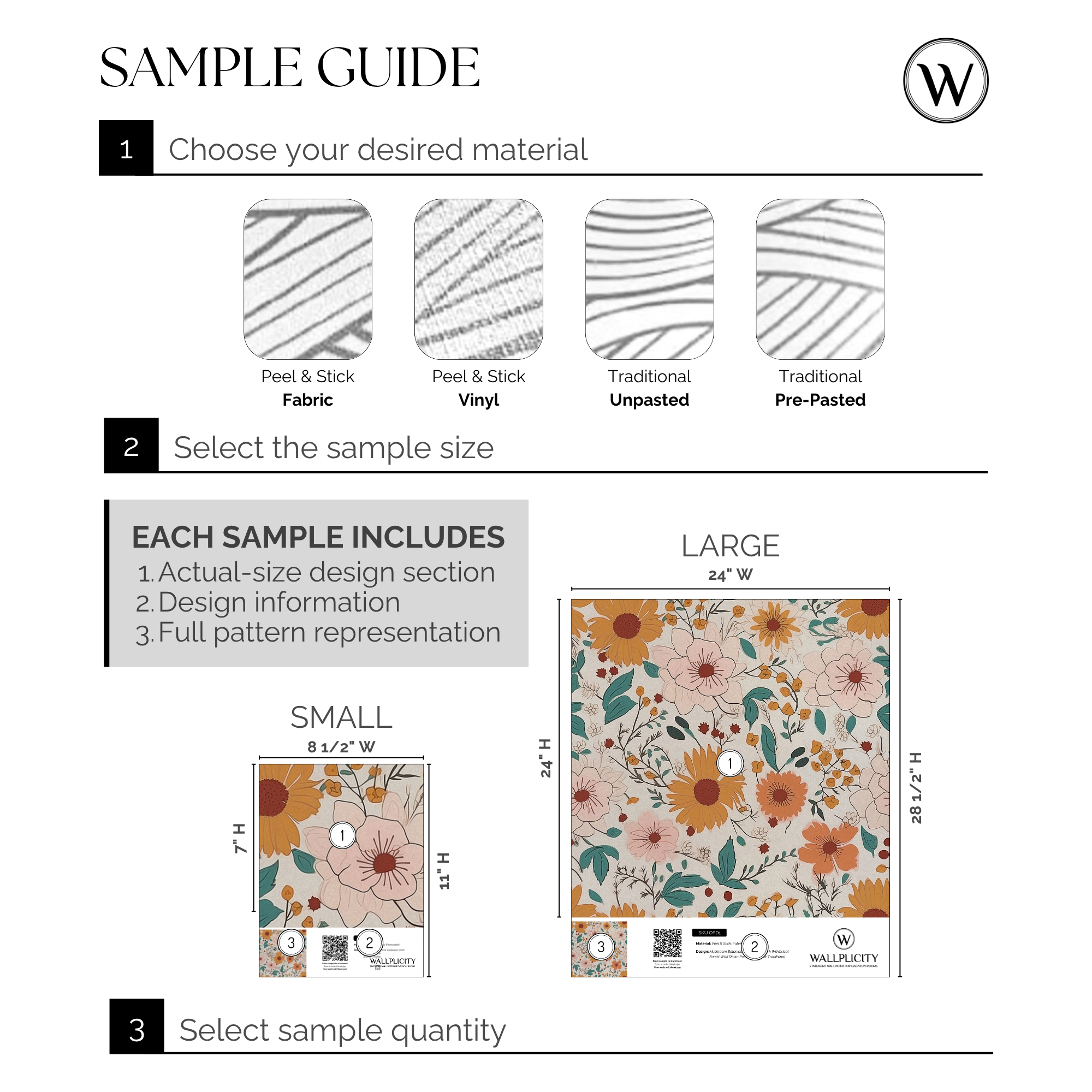 Sunny Side wallpaper sample guide