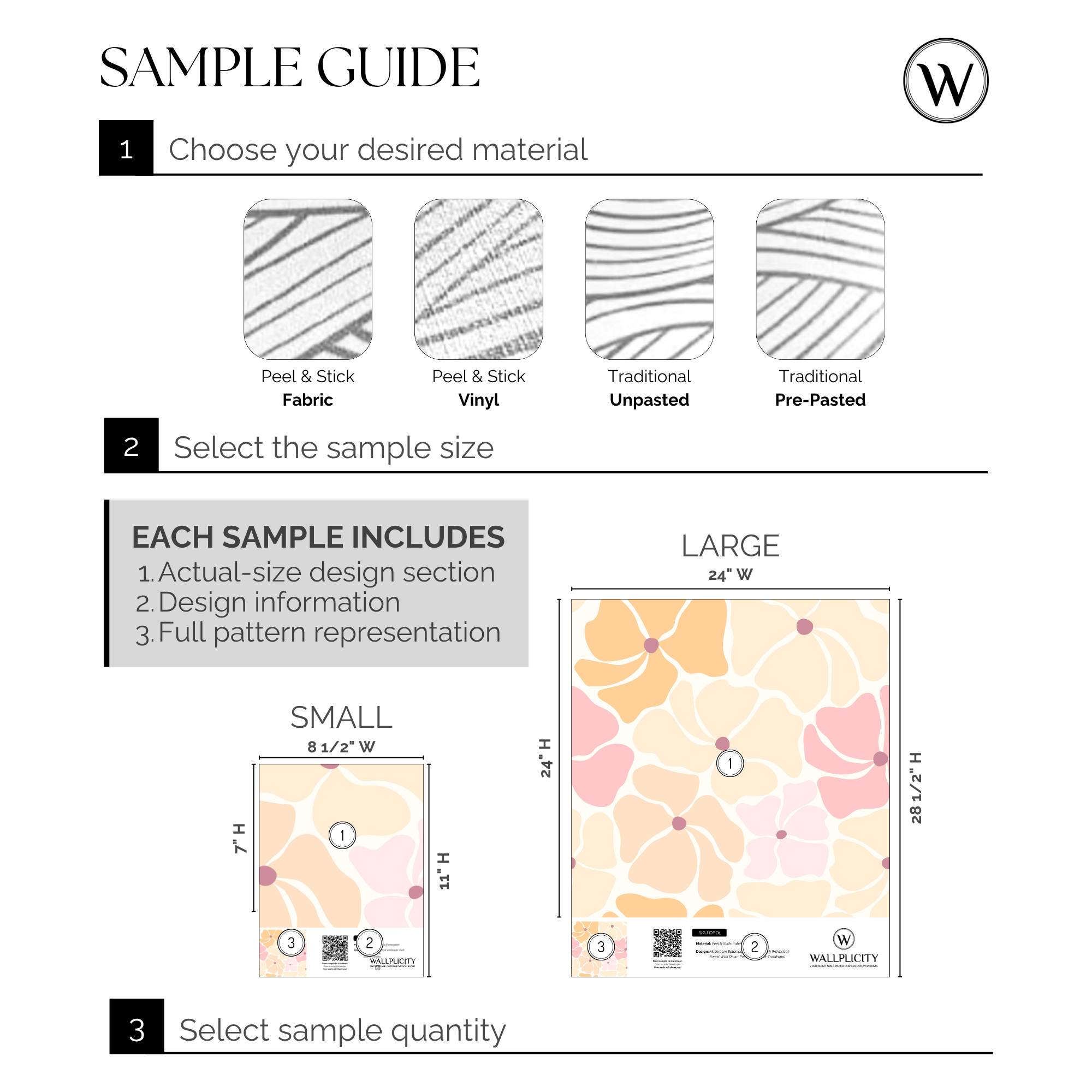 Flower Pop wallpaper sample guide