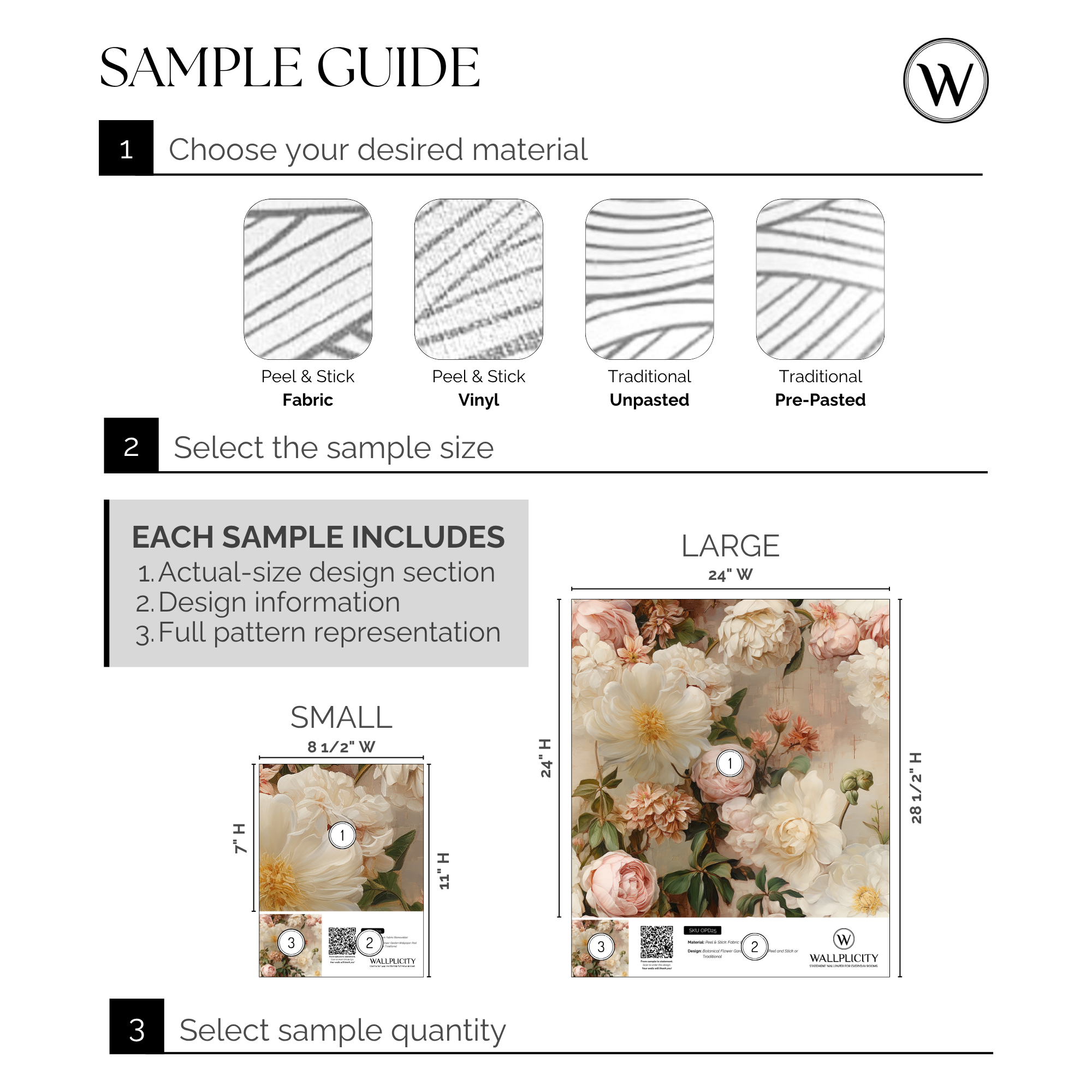 Secret Garden wallpaper sample guide