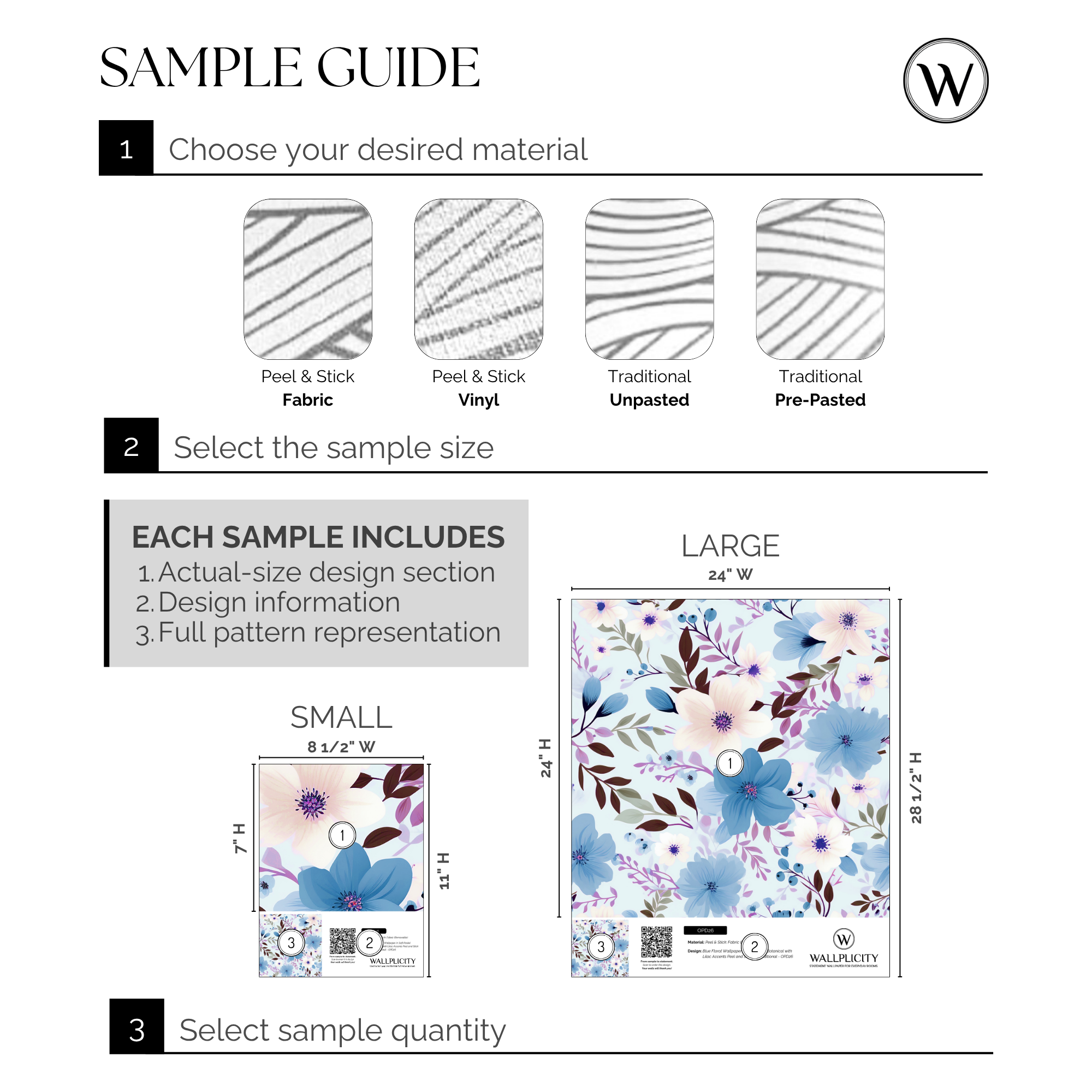 Bluebell Daydream wallpaper sample guide