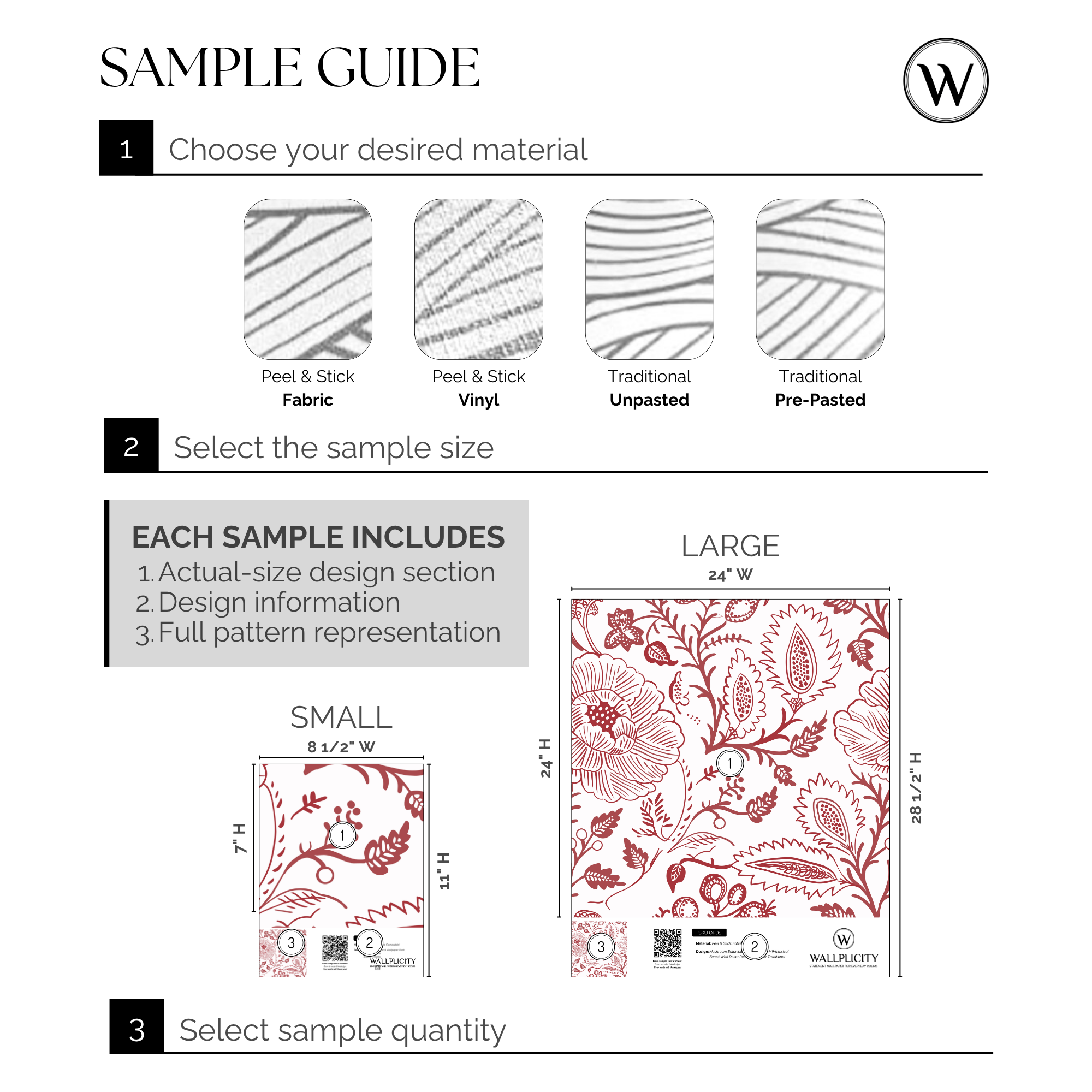 Scarlet Folk wallpaper sample guide