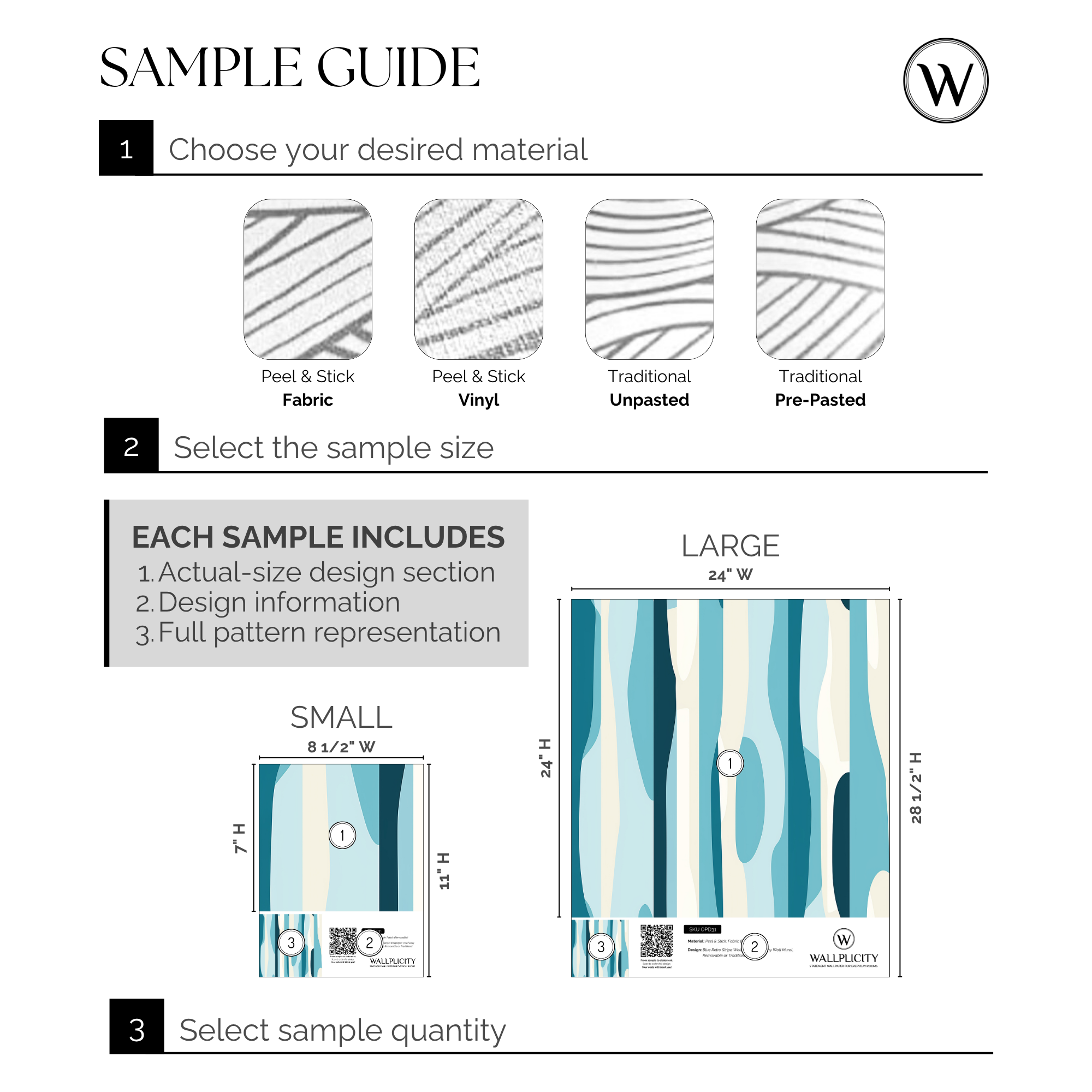 Retro Tide wallpaper sample guide