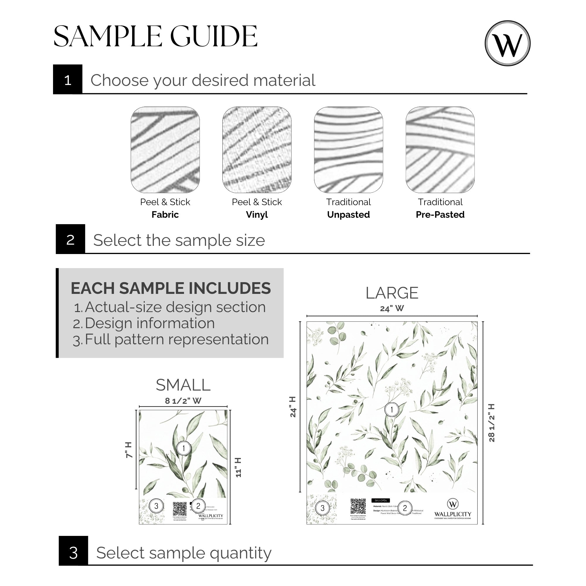 Eucalyptus Grove wallpaper sample guide