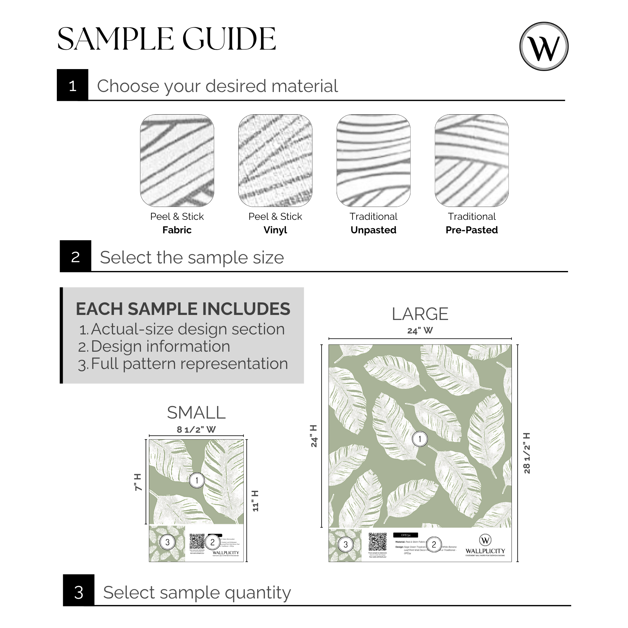 Cabana Sage wallpaper sample guide