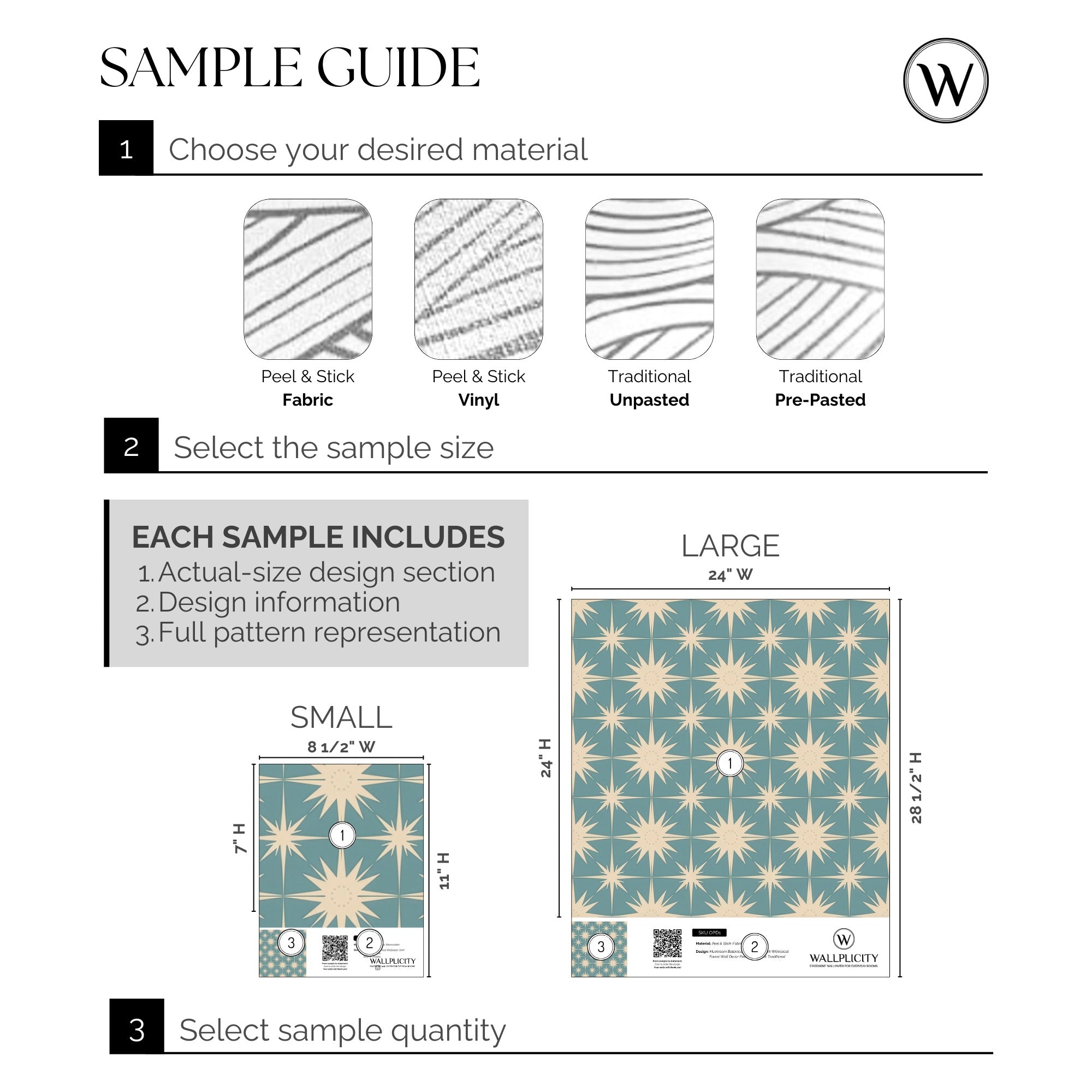Starburst Teal wallpaper sample guide