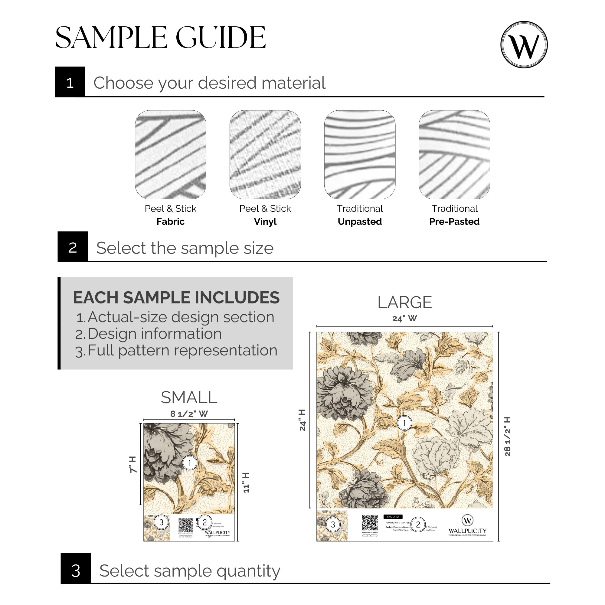 Heritage Vine wallpaper sample guide