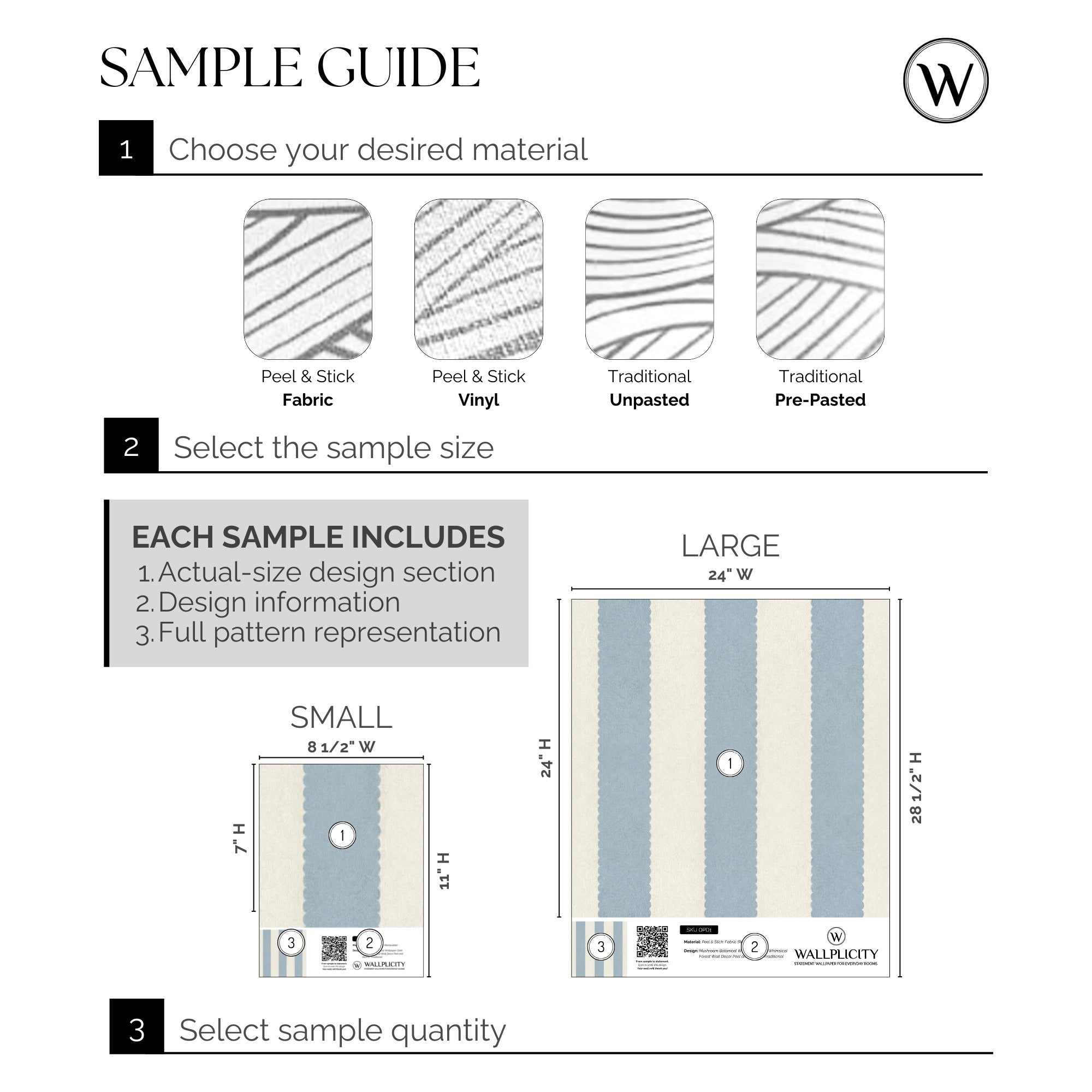 Seaside Scallop wallpaper sample guide