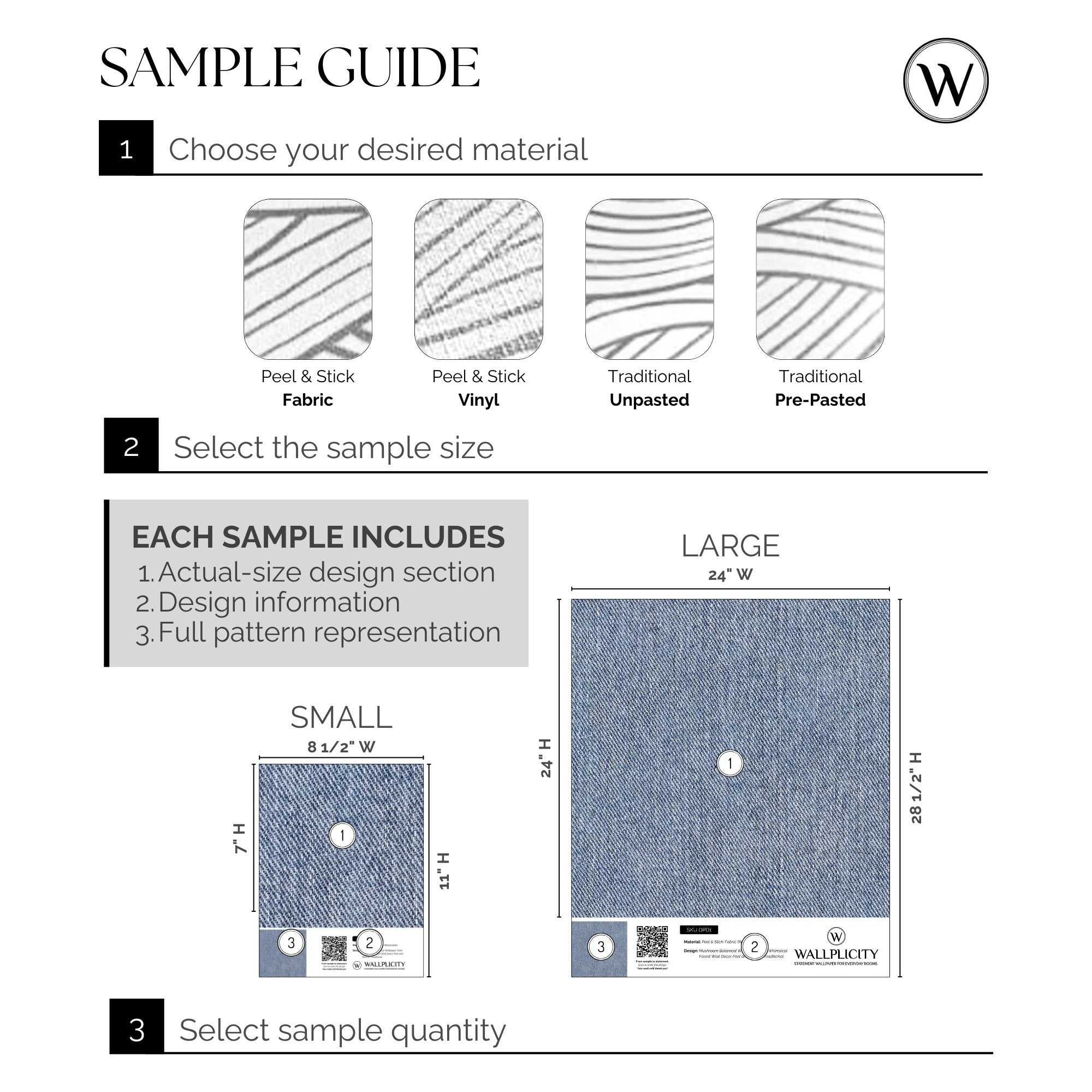 Denim Days wallpaper sample guide