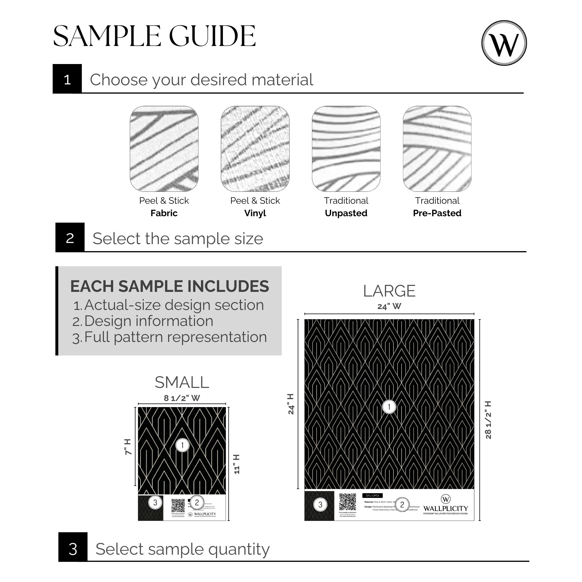 Black Tie Deco wallpaper sample guide