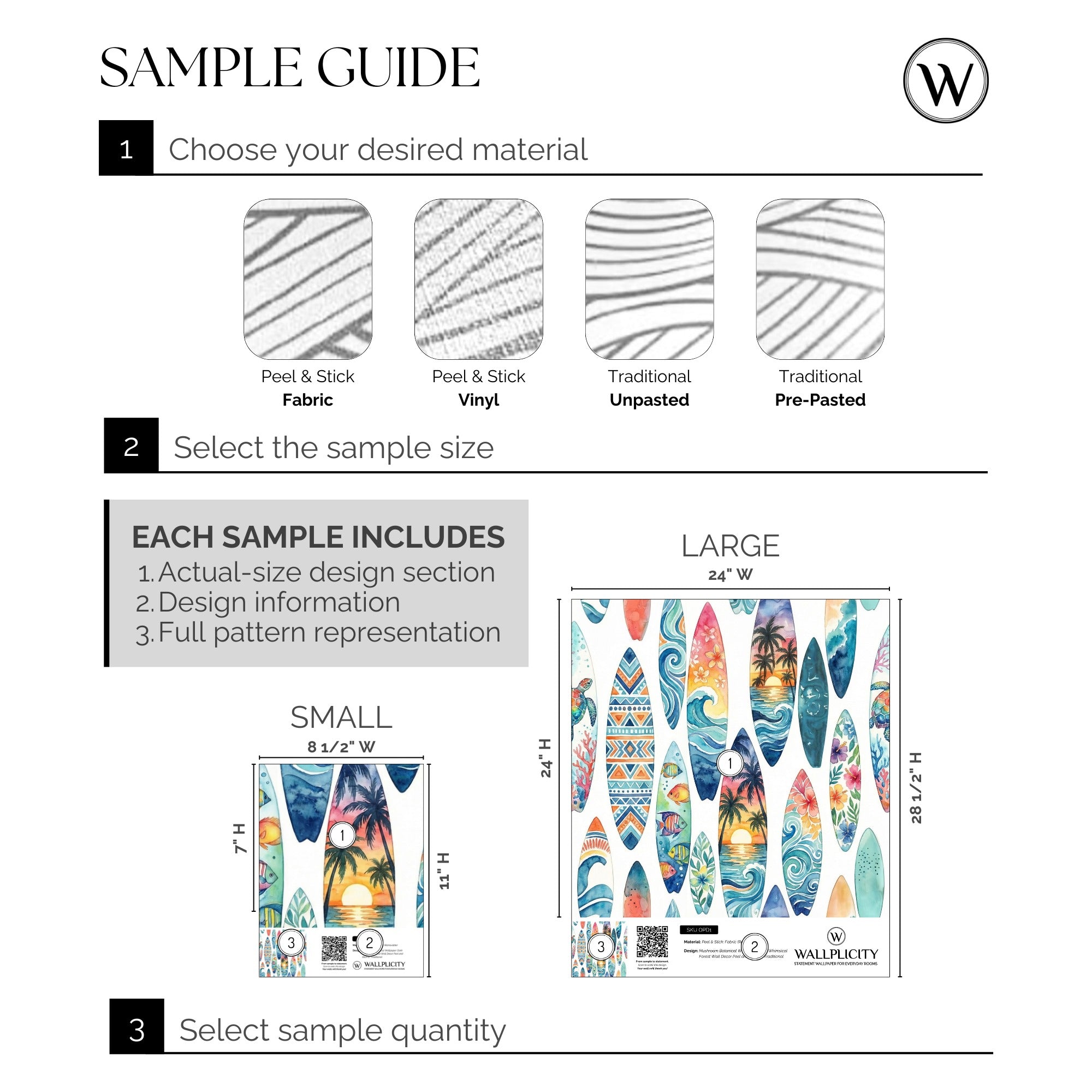 Surf's Up wallpaper sample guide