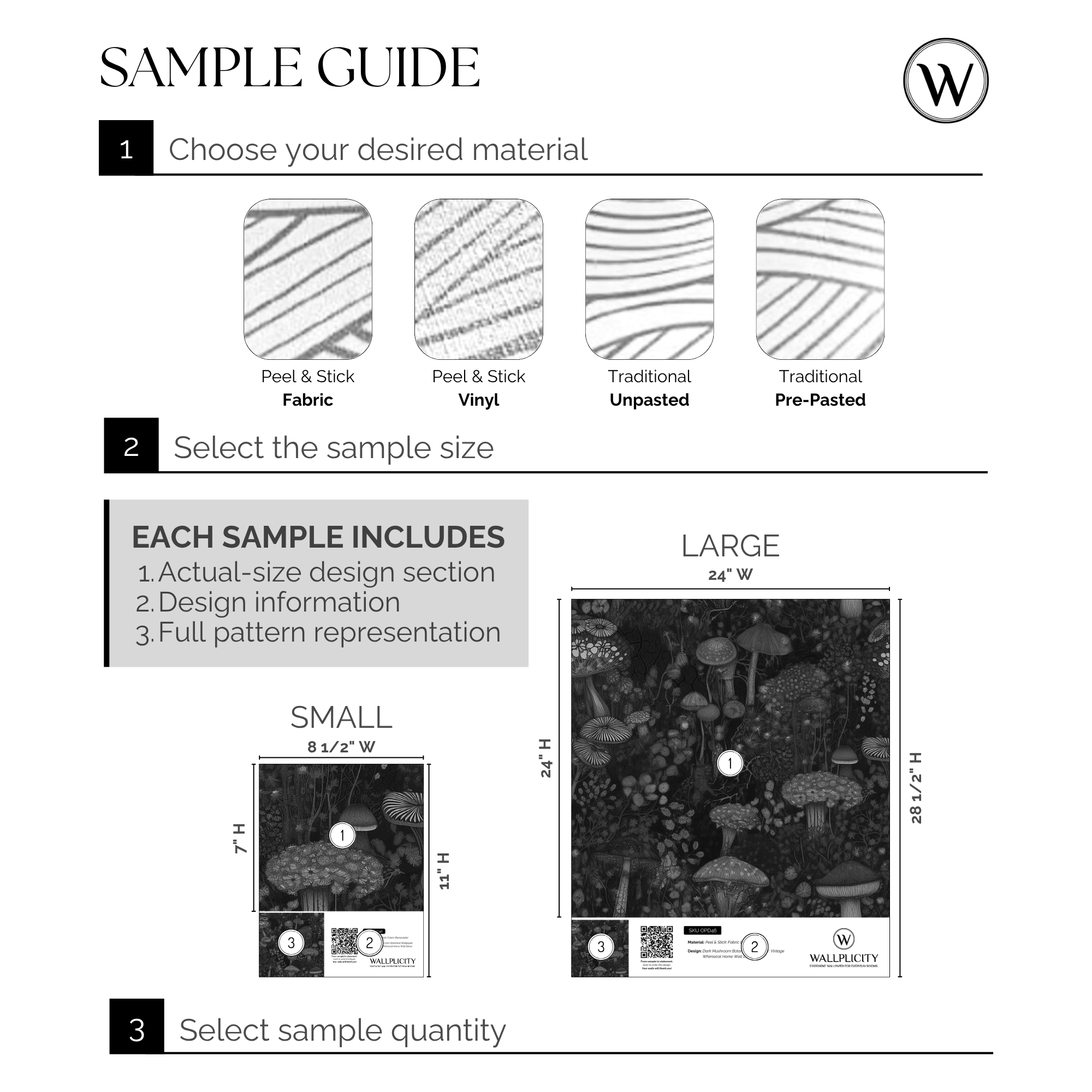 Forest Floor wallpaper sample guide