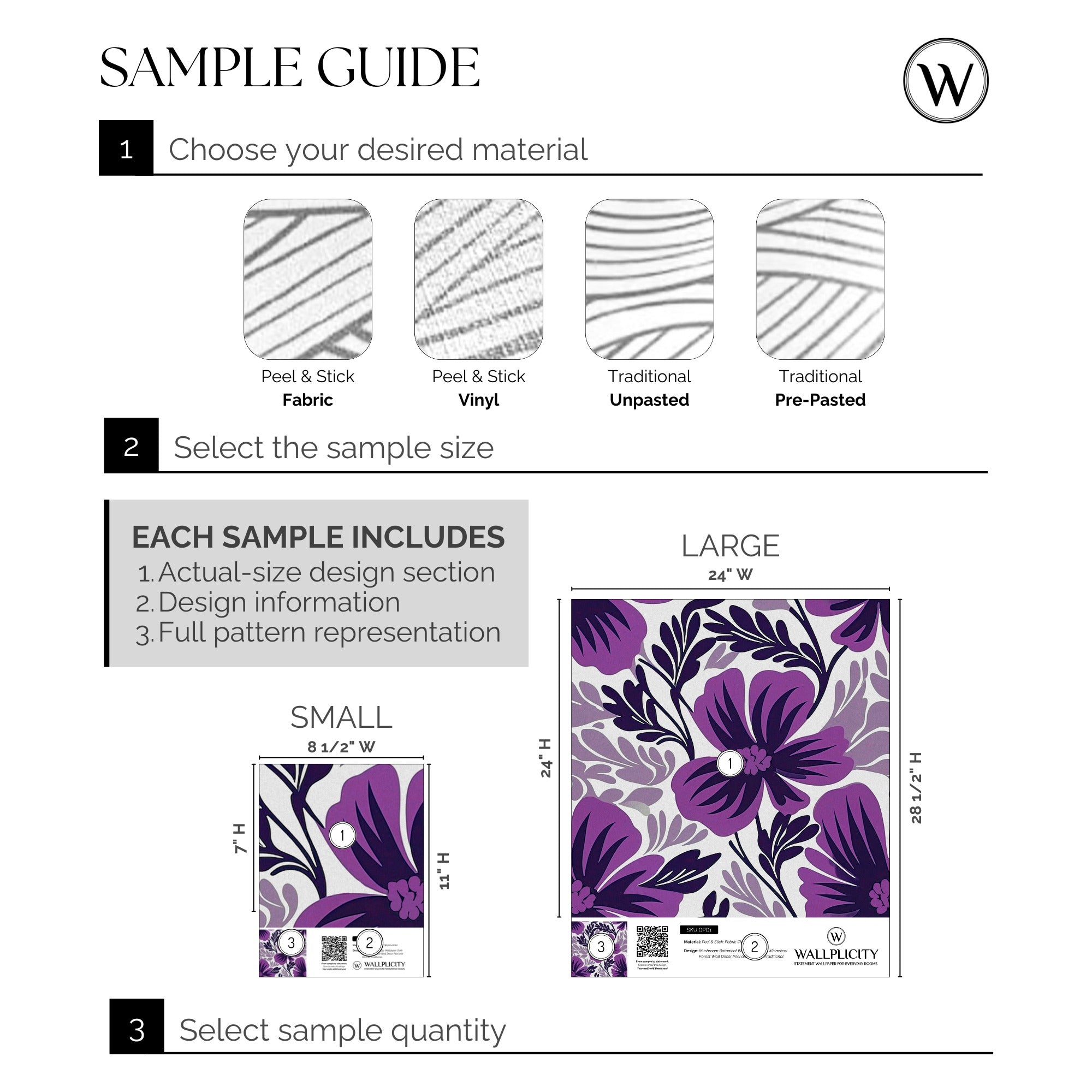 Purple Paradise wallpaper sample guide