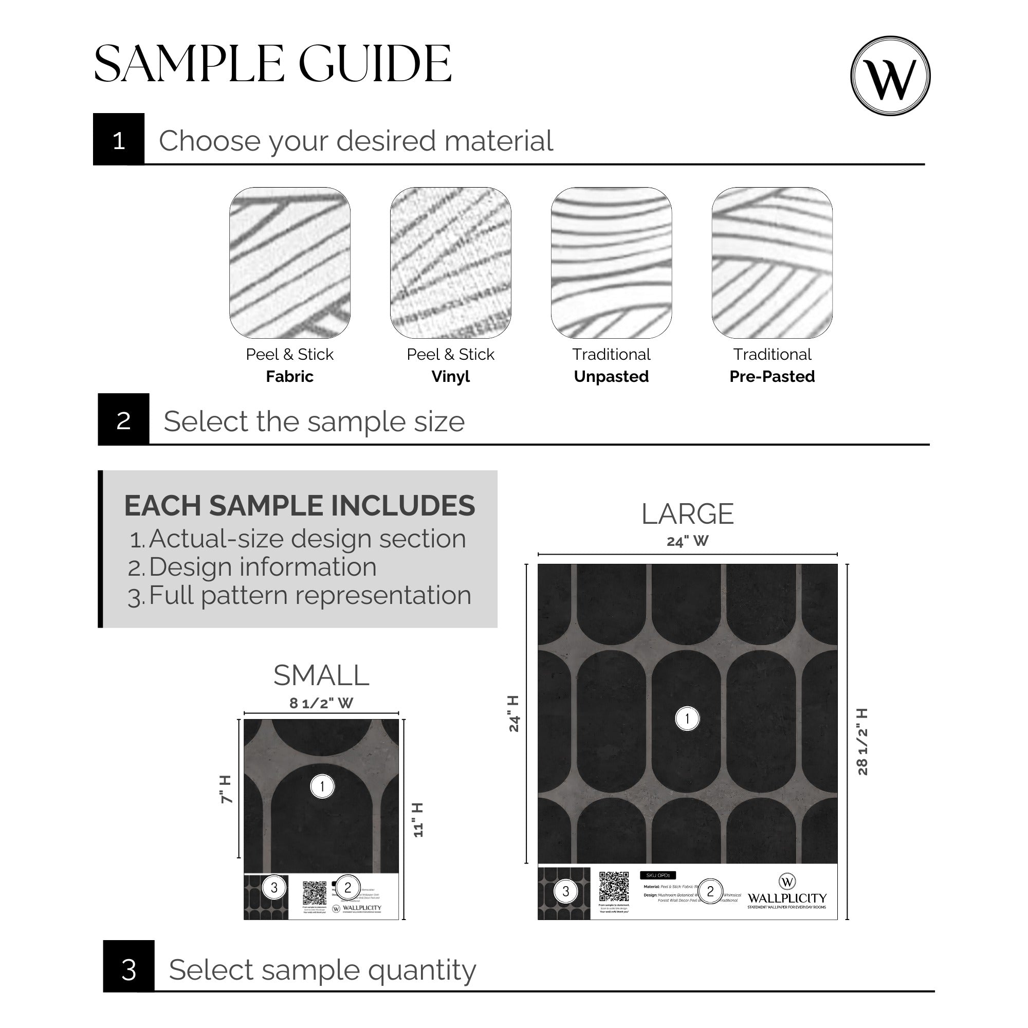 Brutalist wallpaper sample guide