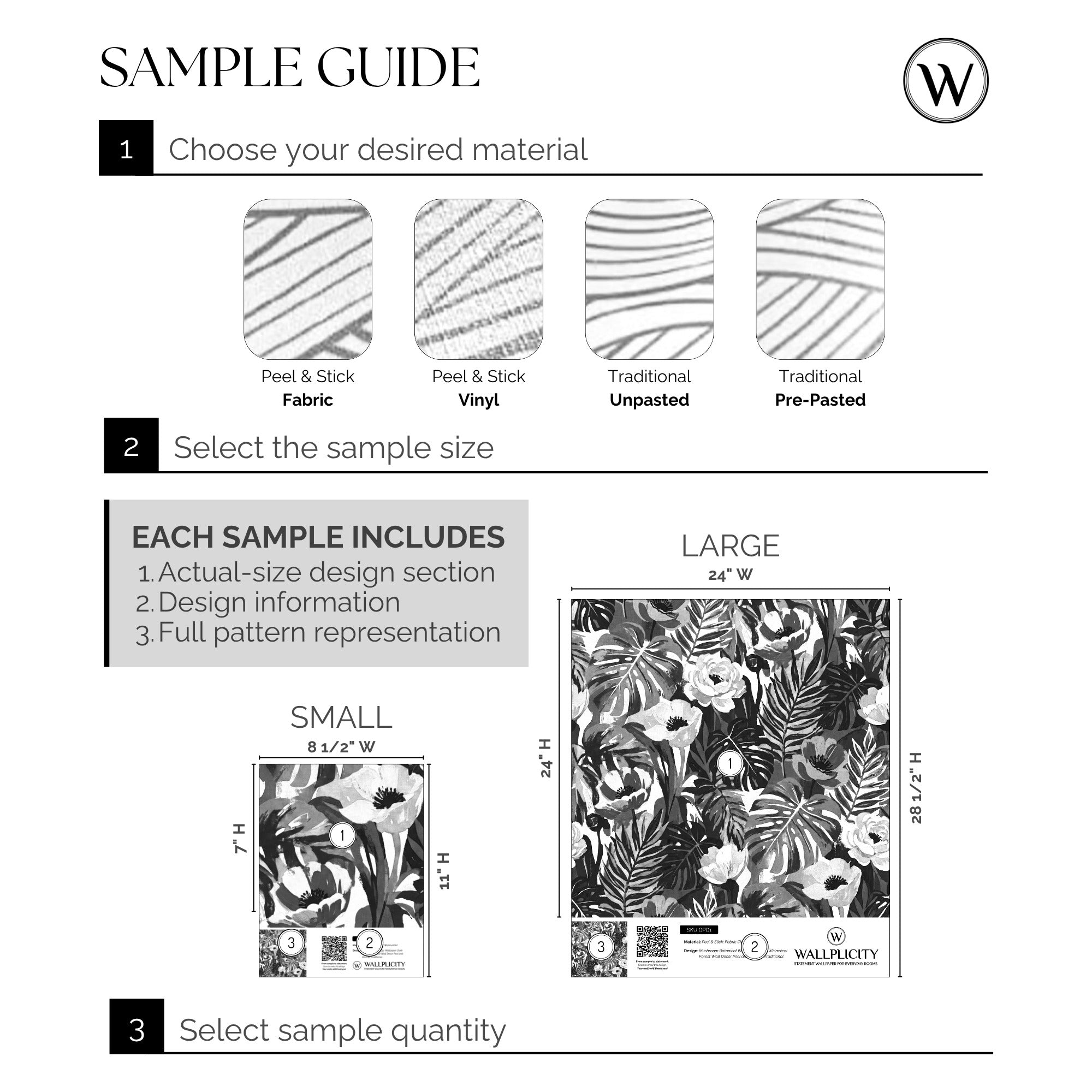 Tropic Noir wallpaper sample guide