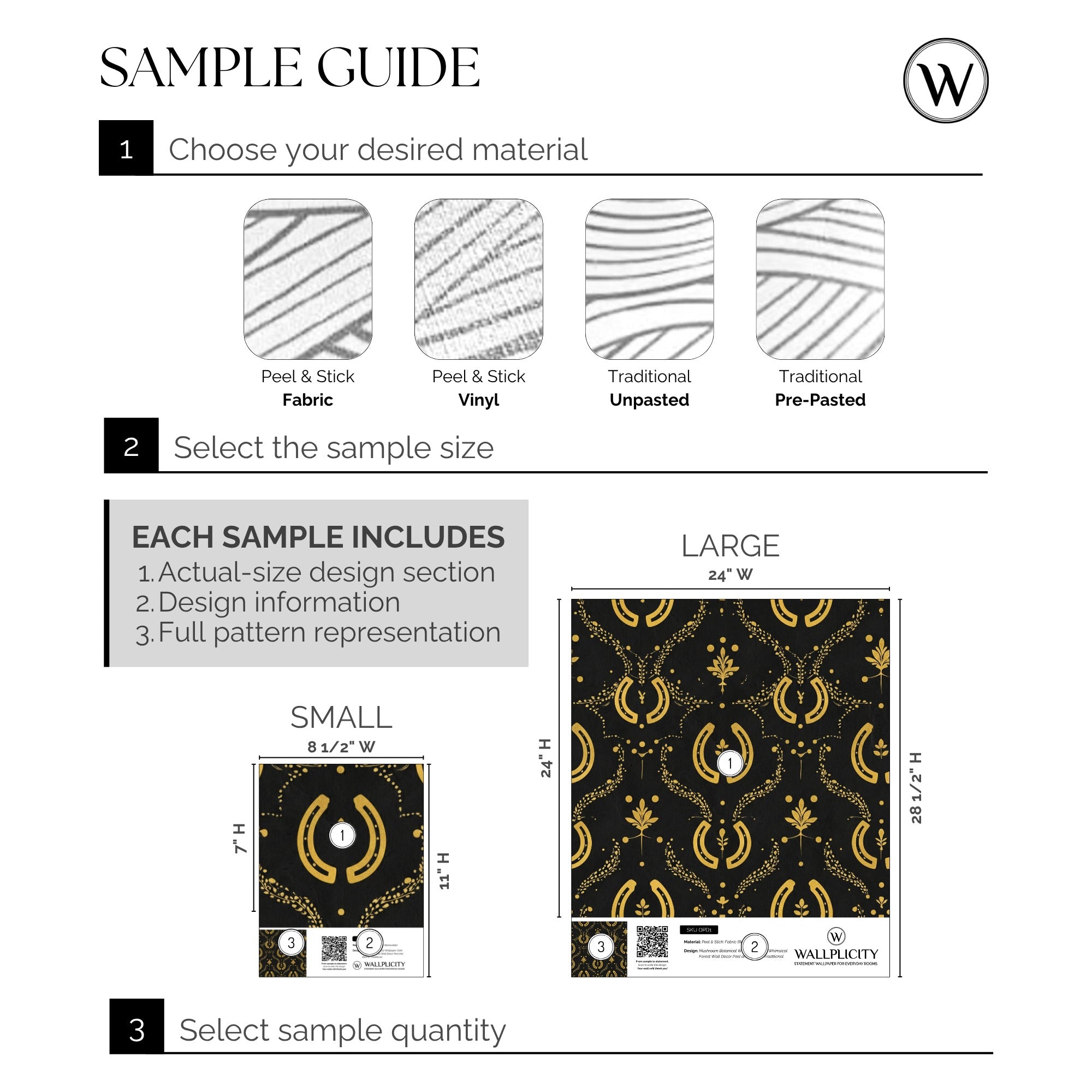 Gilded Rodeo wallpaper sample guide