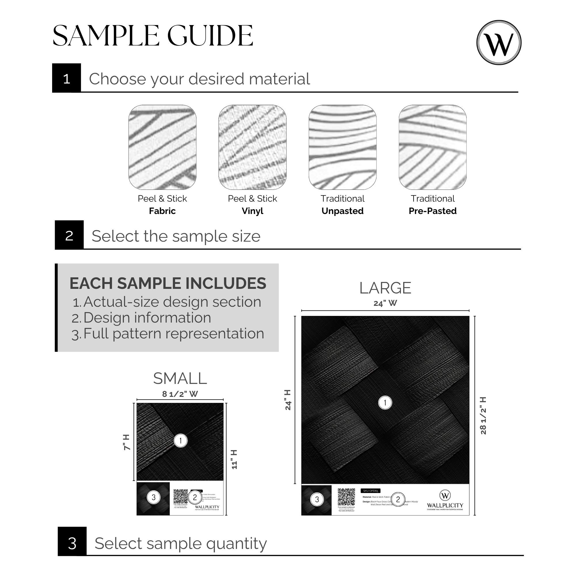 Onyx Weave wallpaper sample guide