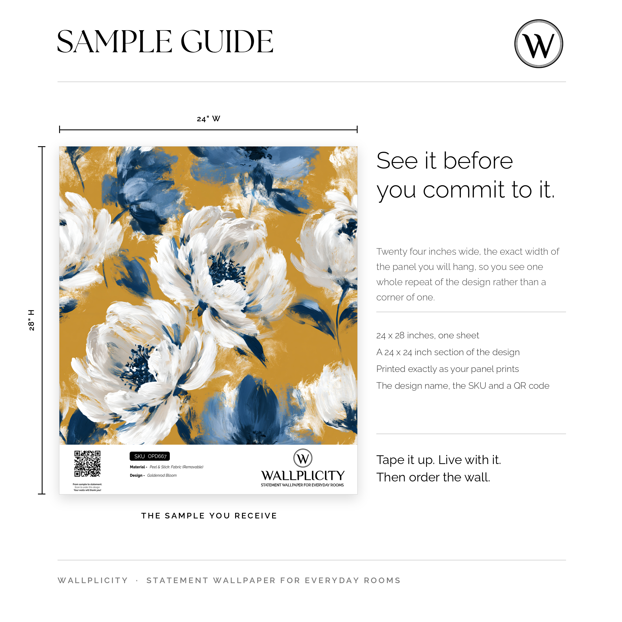 Goldenrod Bloom wallpaper sample guide