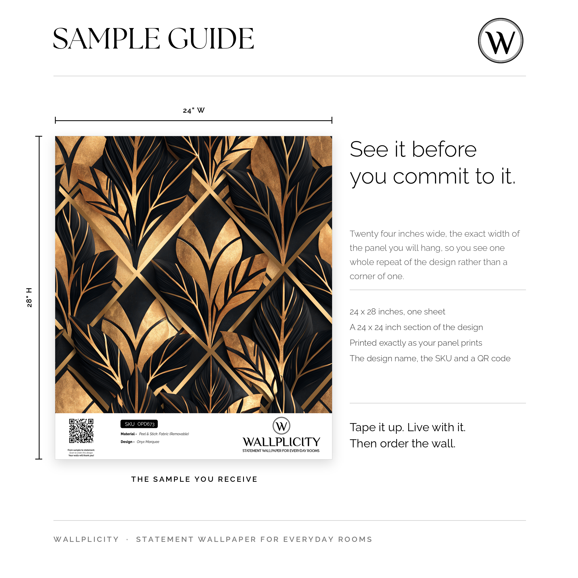 Onyx Marquee wallpaper sample guide