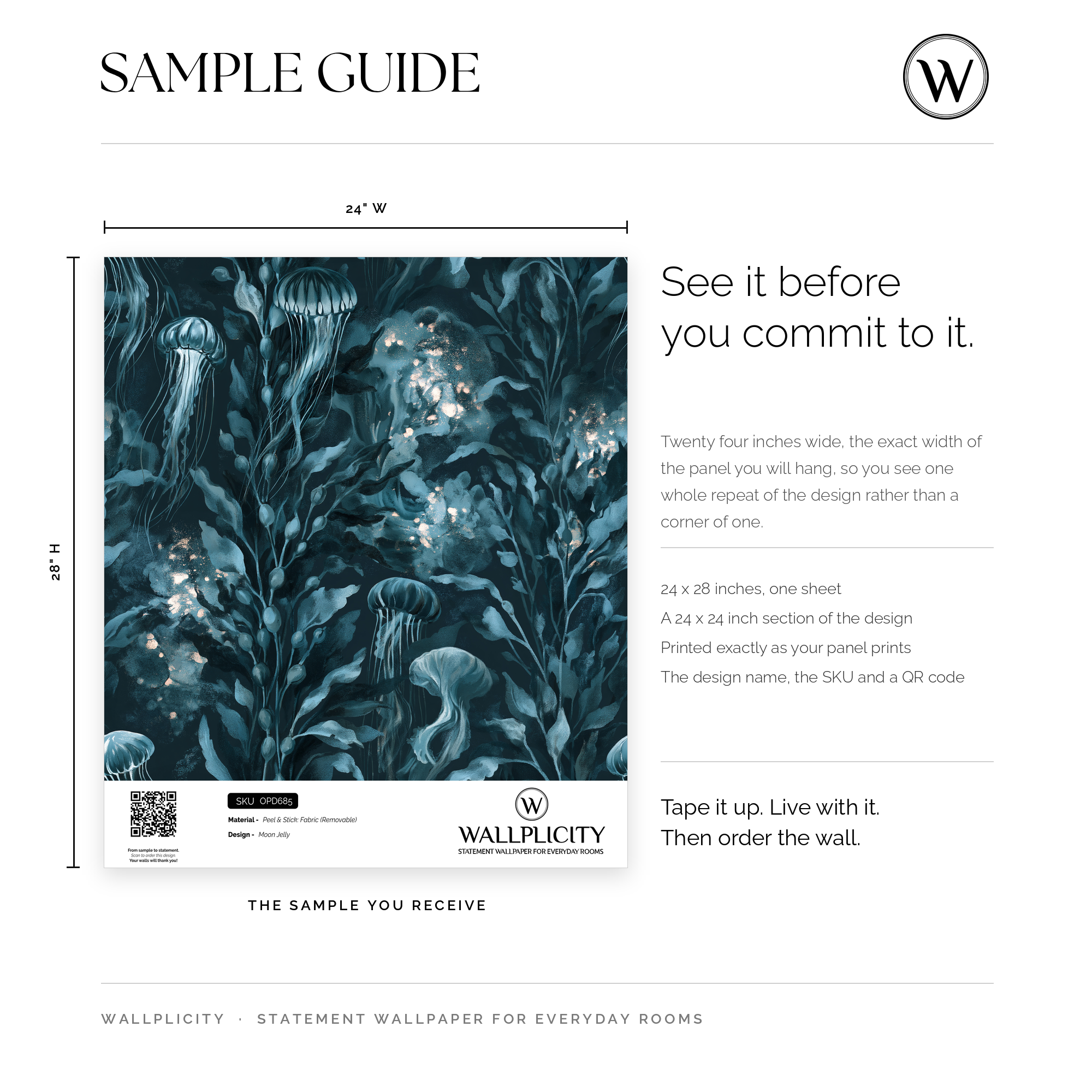 Moon Jelly wallpaper sample guide